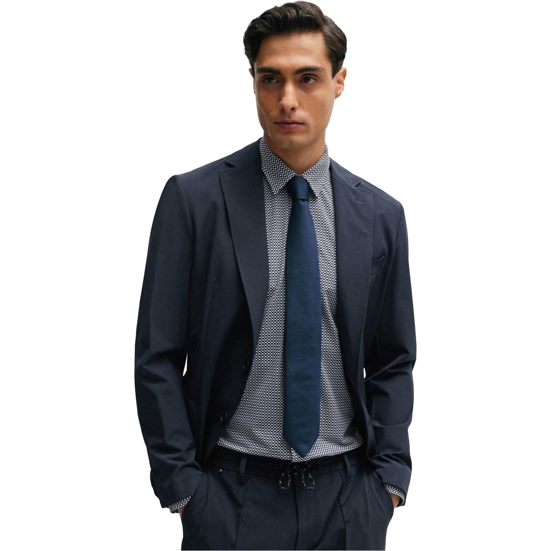 Boss P Roan Kent Patterned Long Sleeve Shirt