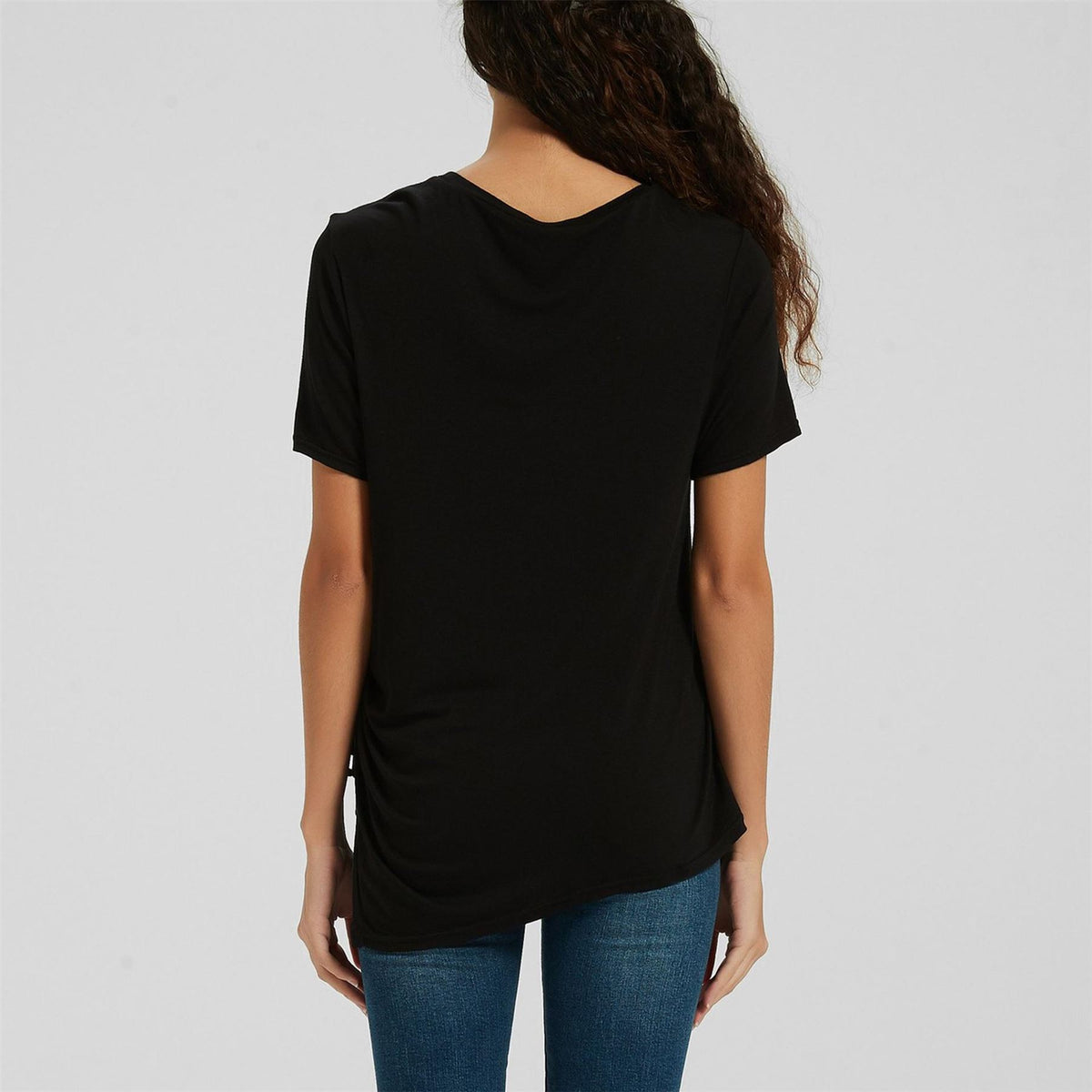 Be You Ruched Regular Fit Crew Neck T-Shirt