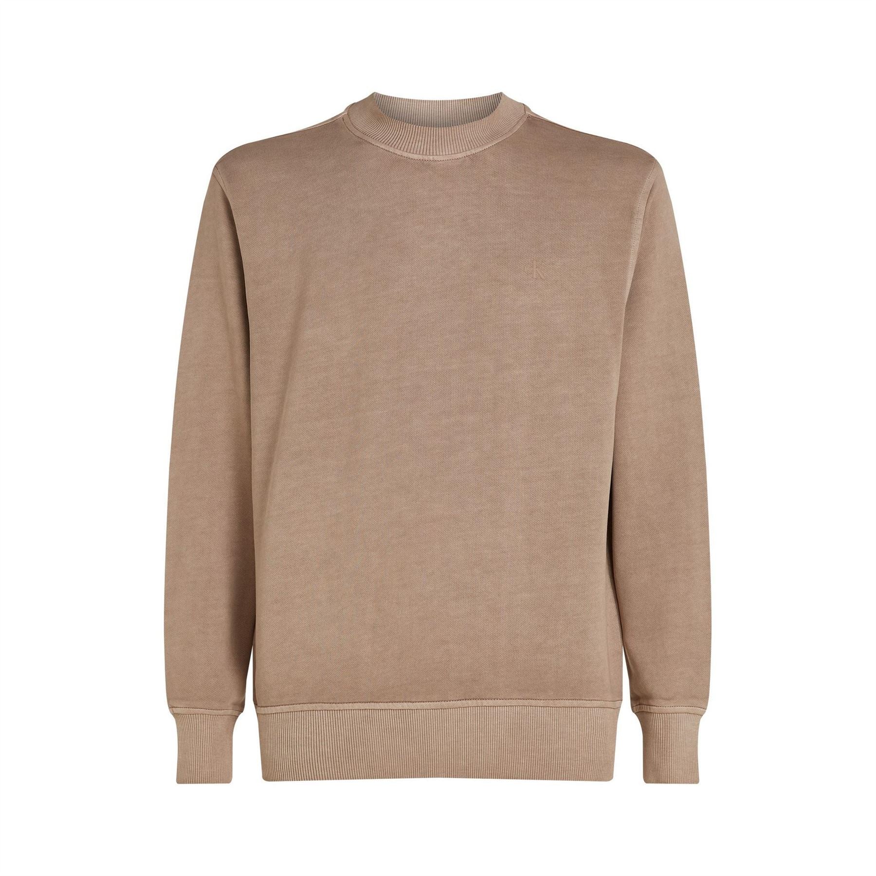 Calvin Klein Jeans Washed Puff Print Crew Sweatshirt