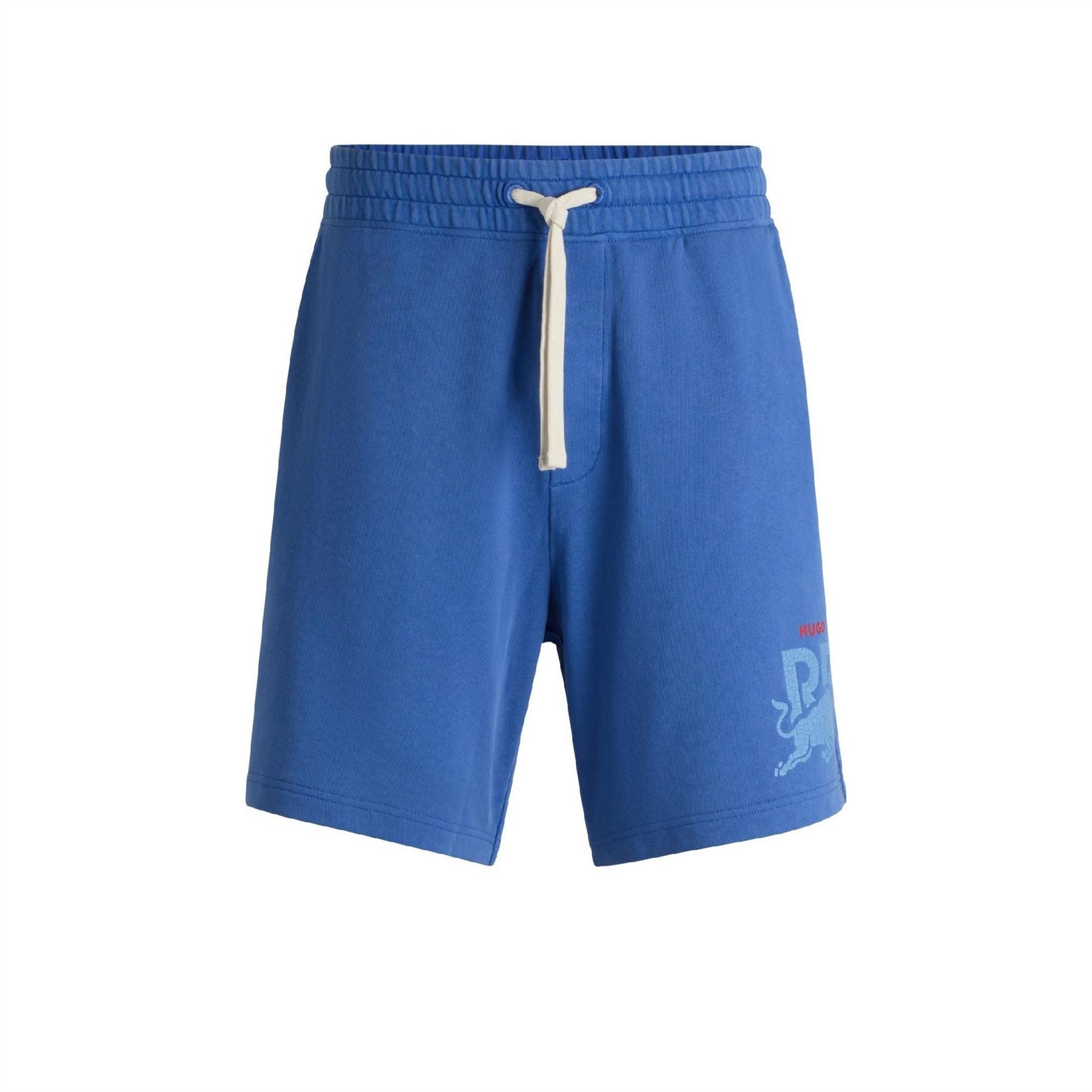 Hugo Solid Bermuda Sweat Shorts with Elasticated Waistband