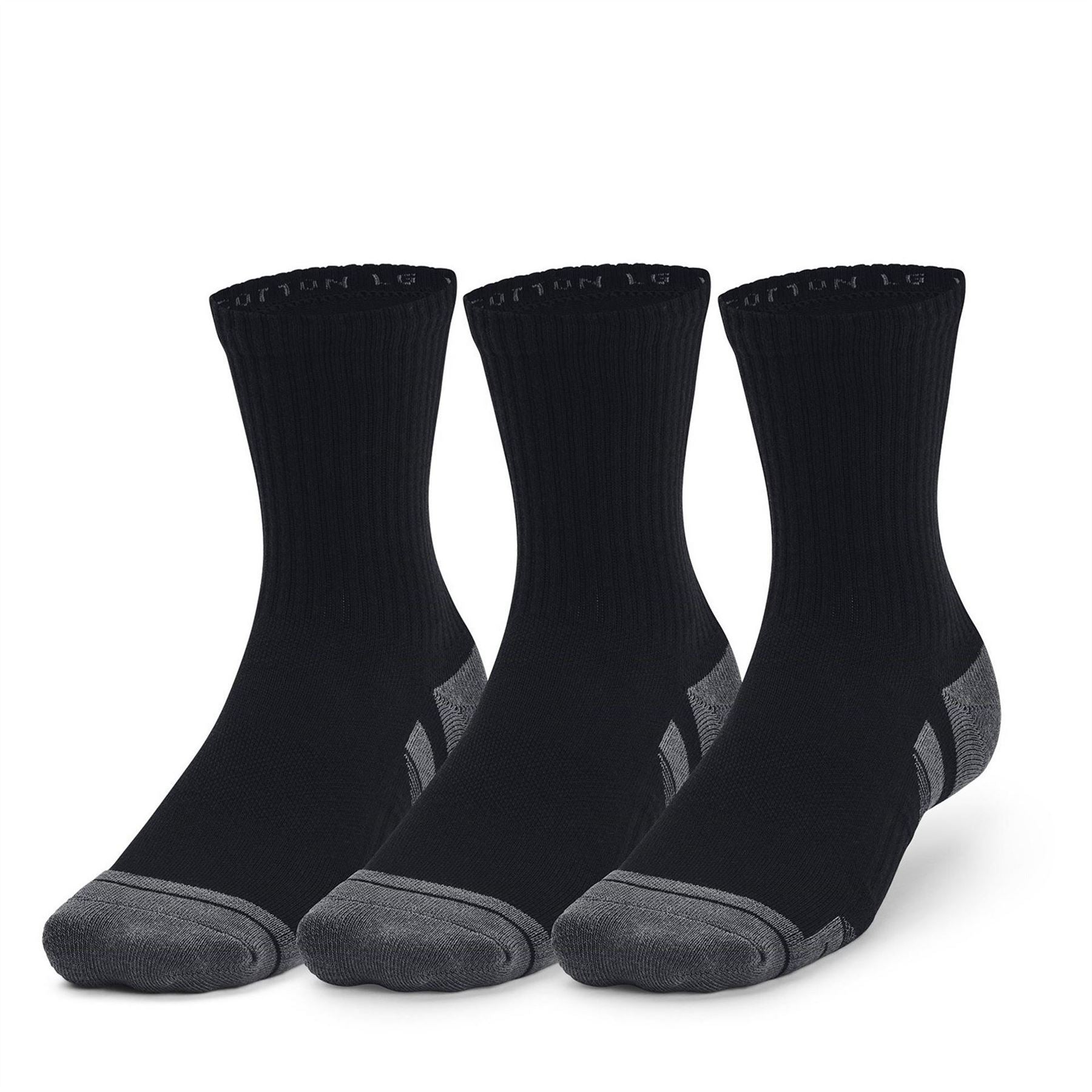 Under Armour Adults Performance Cotton Mid Trainers Sock