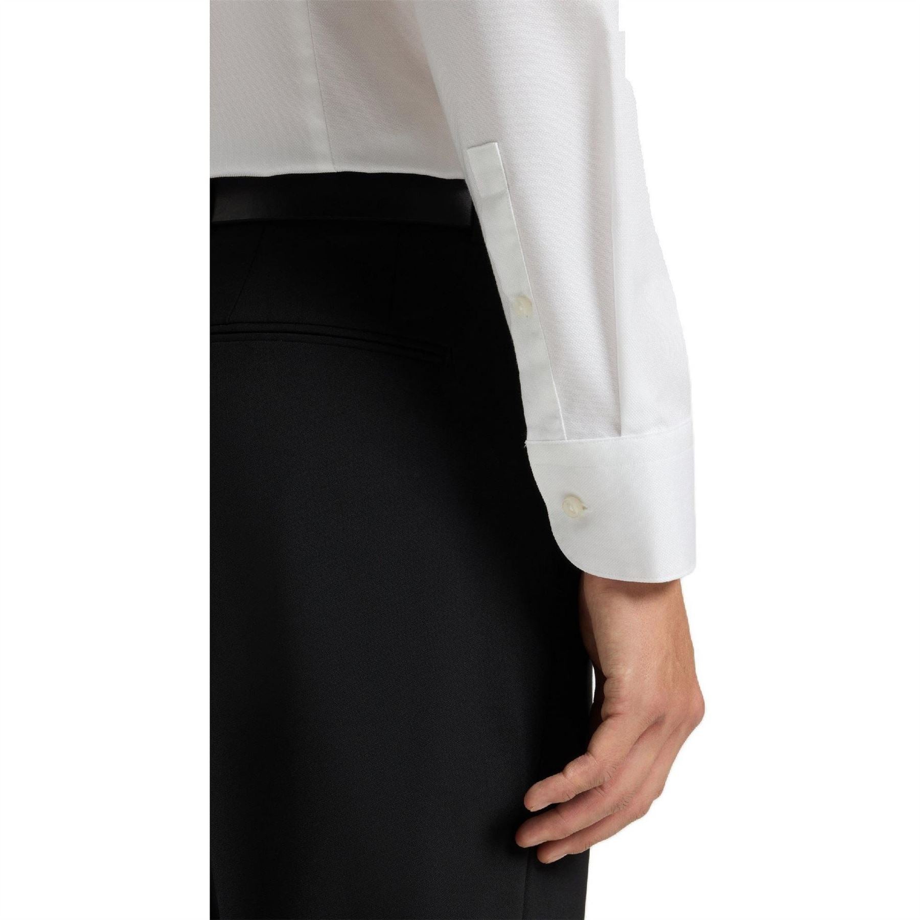 Boss Point Collar Long Sleeve Regular Fit Oxford Shirt