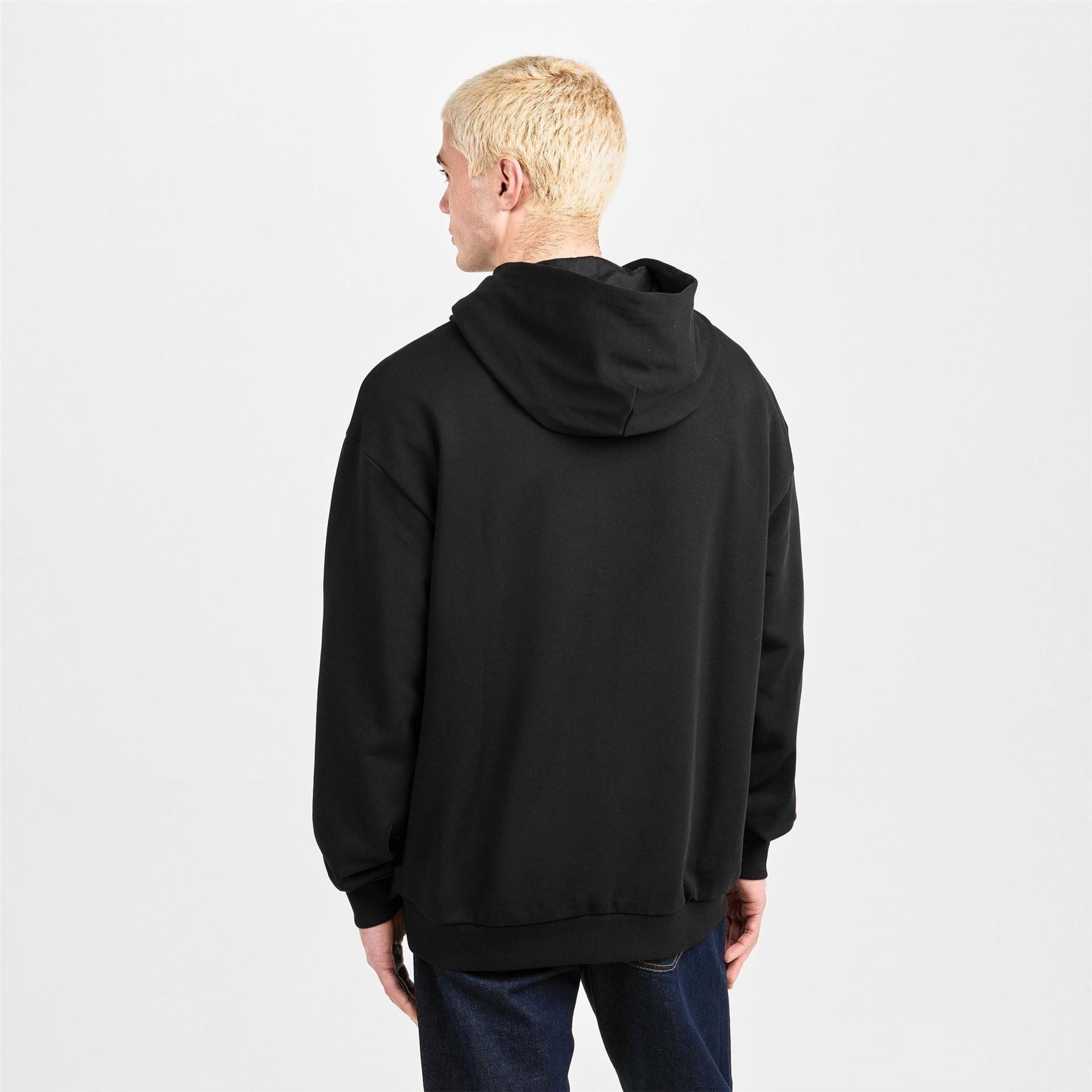 Hugo Hooded Neck Drop Shoulder Sweatshirt