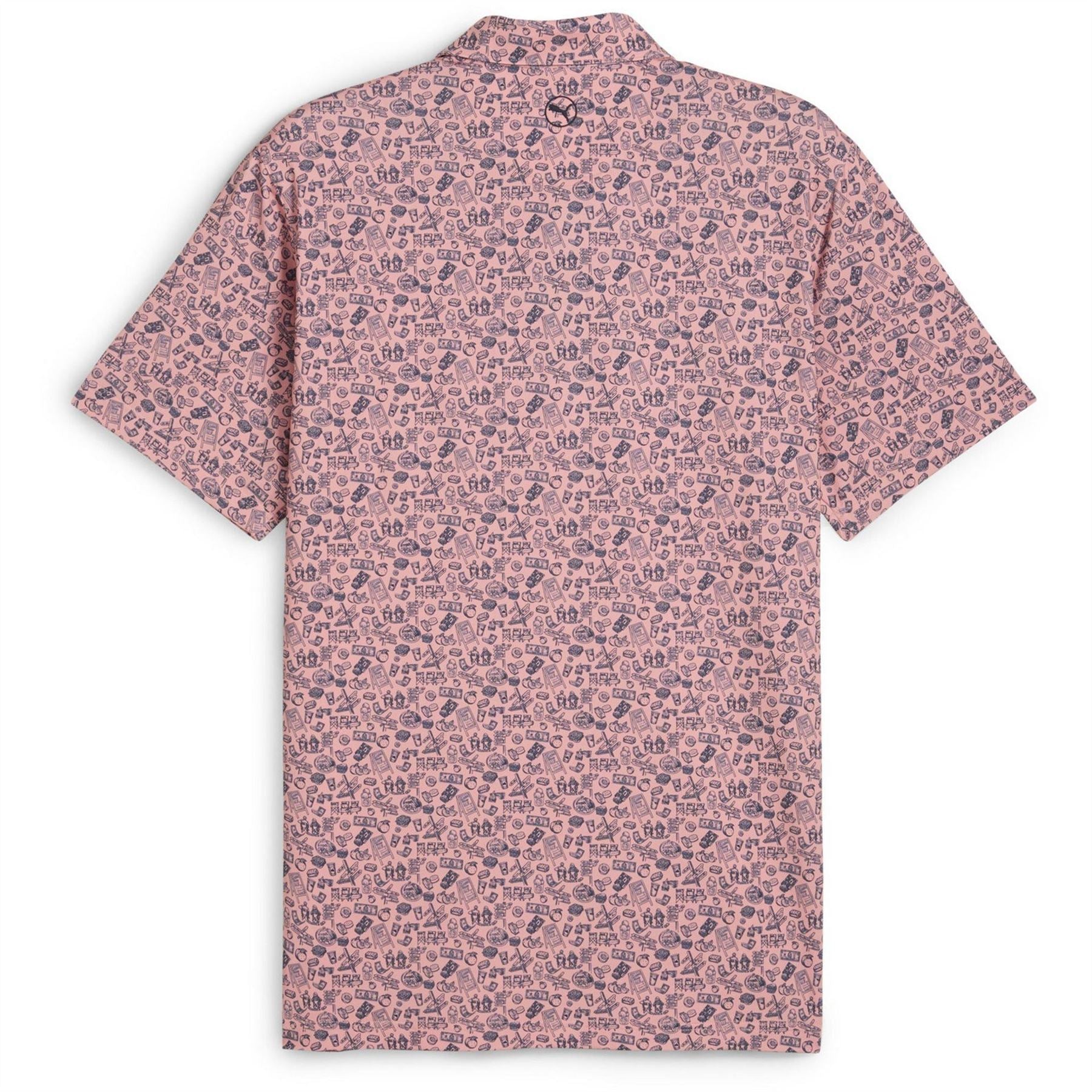 Puma Mens Mattr Peach Stand Polo Shirt