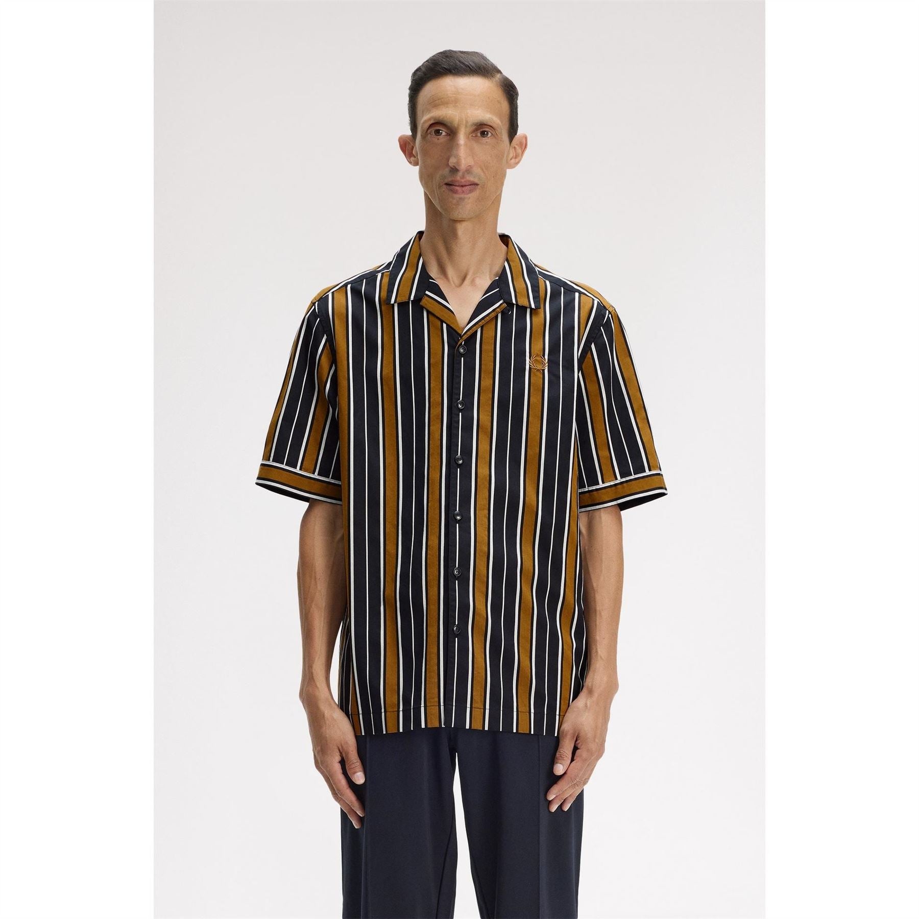Fred Perry Patterned Short Sleeve Shirt