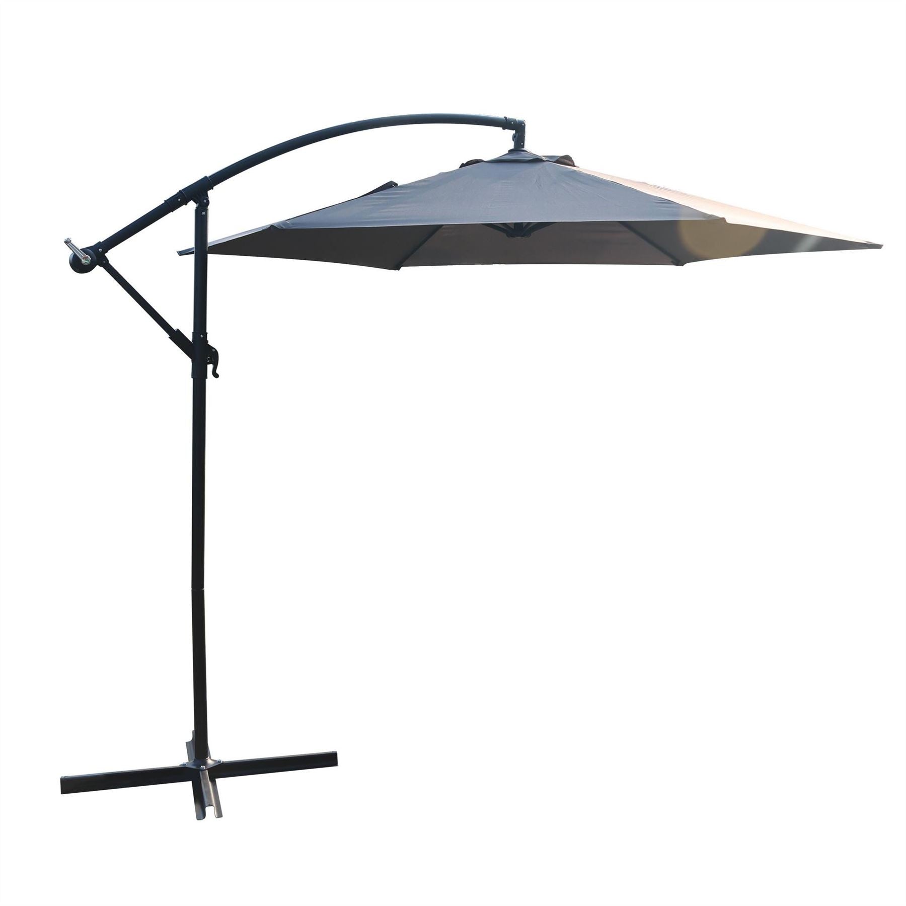 Linea Cantilever Steel Frame Adjustable Tilt Patio Umbrella