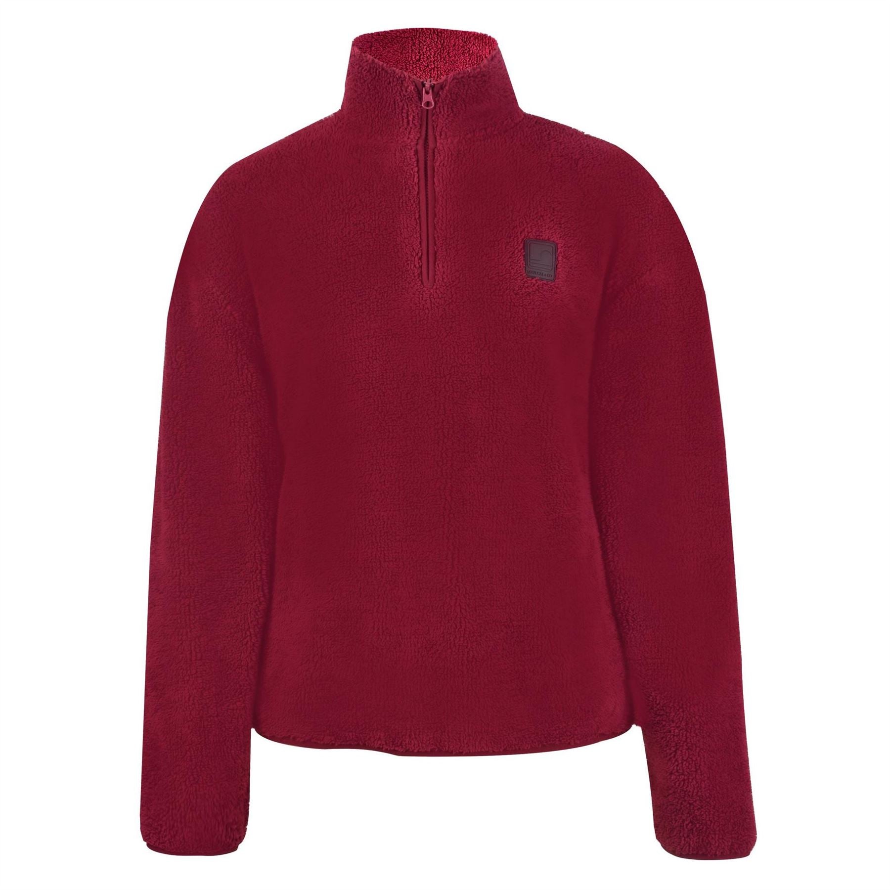SoulCal Borg Relaxed Fit Zip Neck Sweatshirt