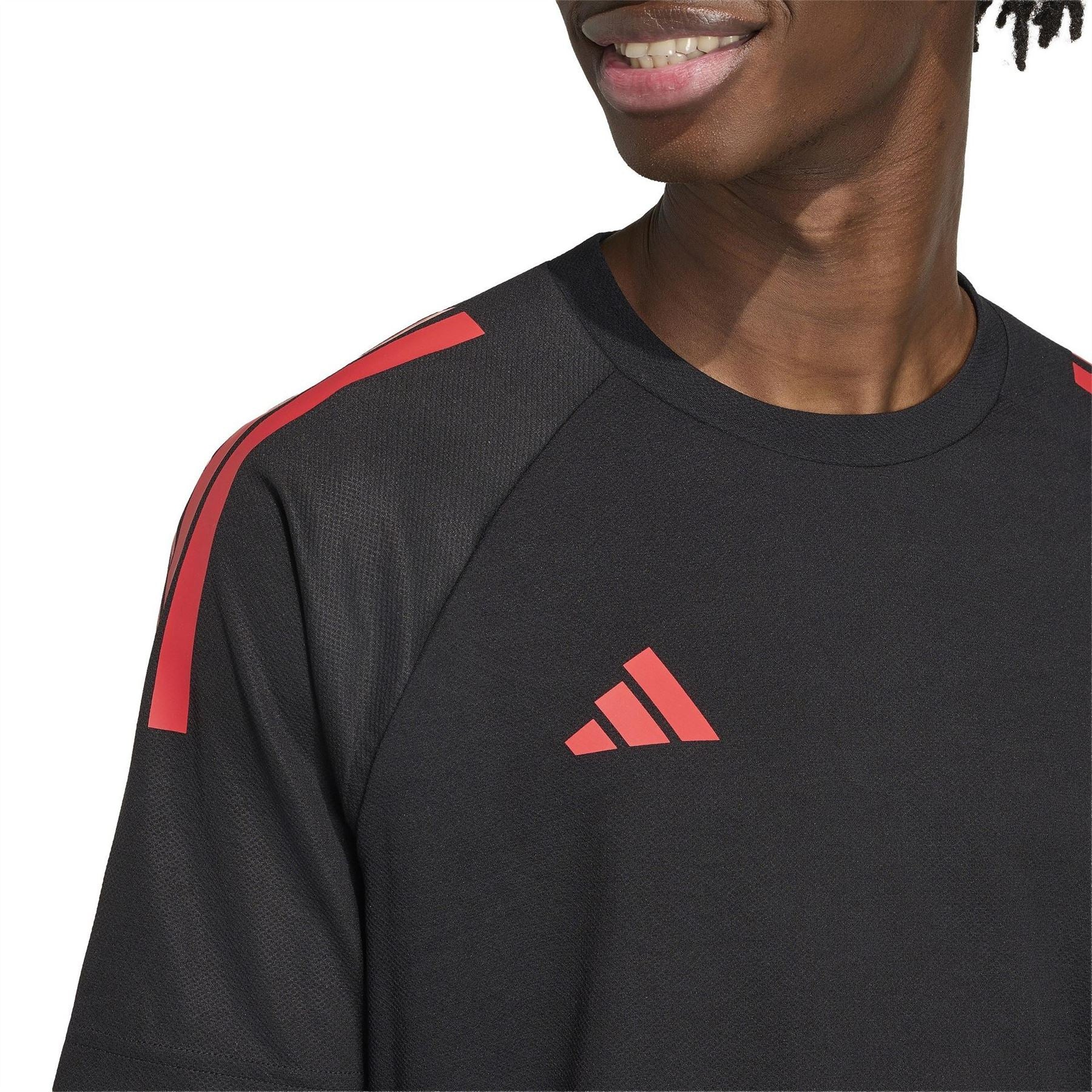 adidas Mens Classic 3 Stripe Sereno T-Shirt