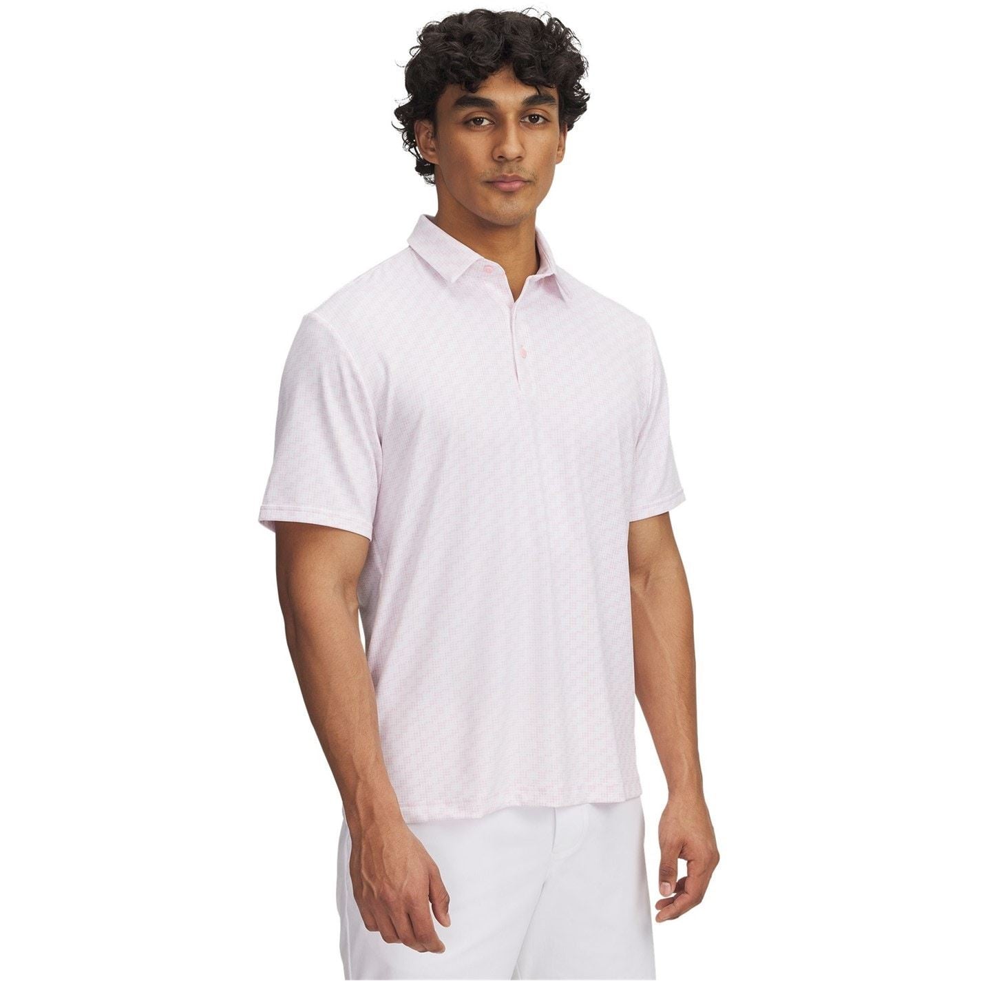 Under Armour Printed Collared Neck Short Sleeve Polo Shirt