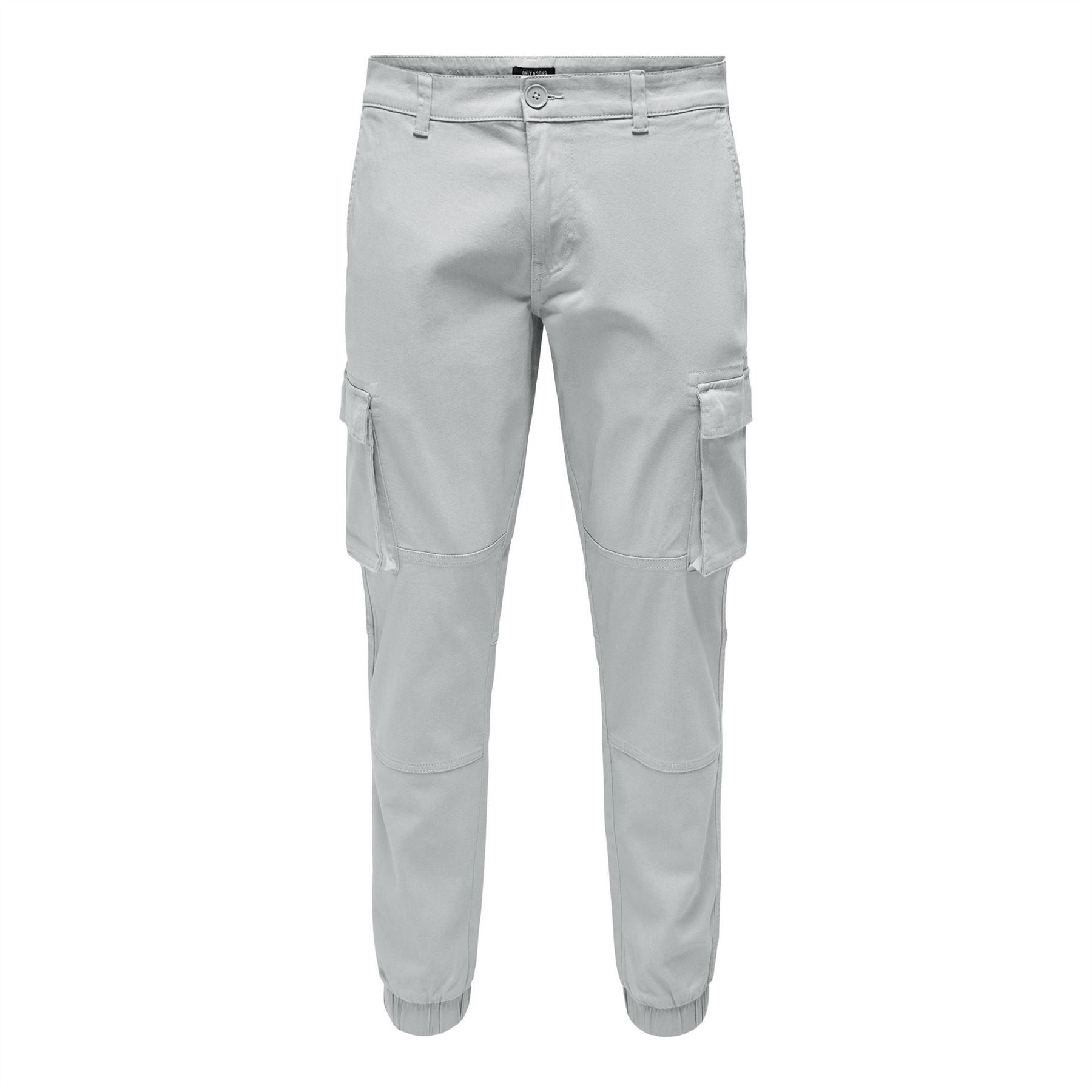 Only Solid Patterned Straight Cargo Pants