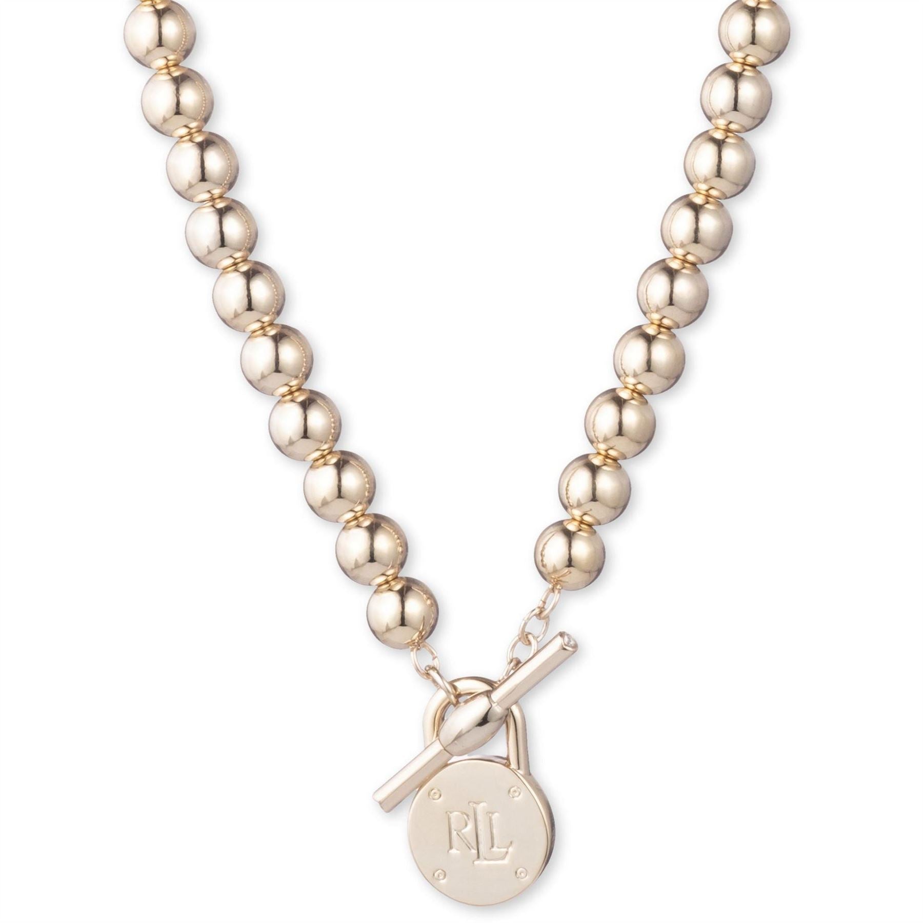 Lauren by Ralph Lauren Ralph Lauren Gold Padlock Logo Necklace