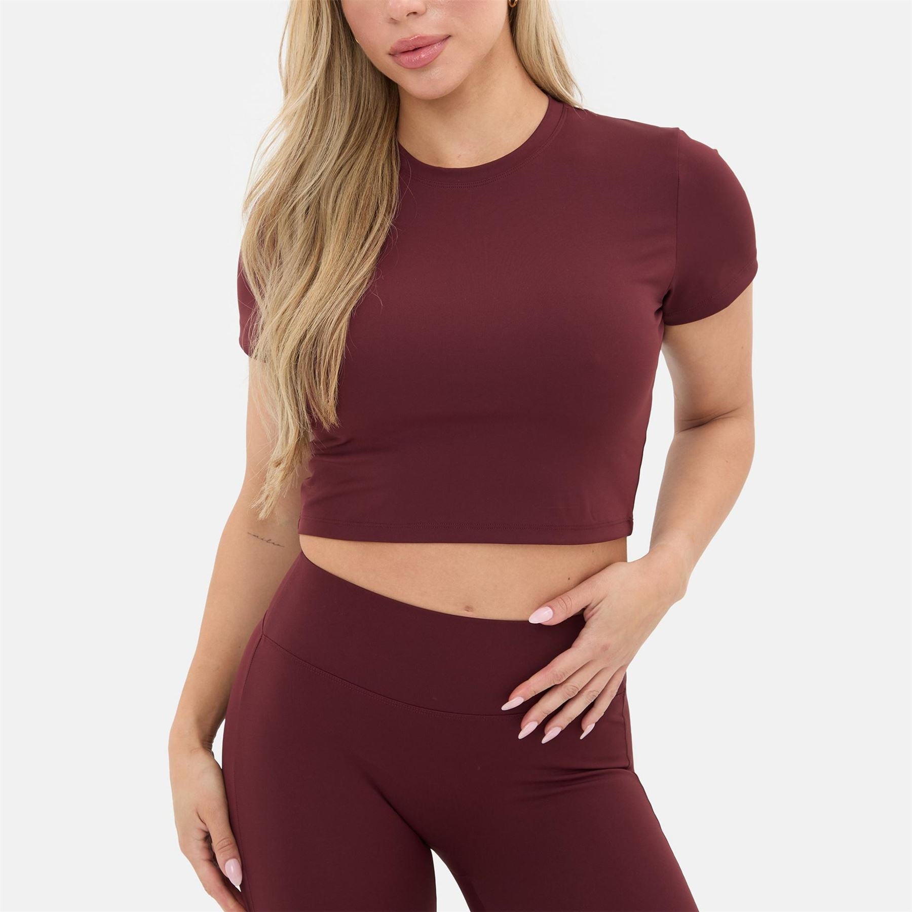I Saw It First Sleeve Crop Top