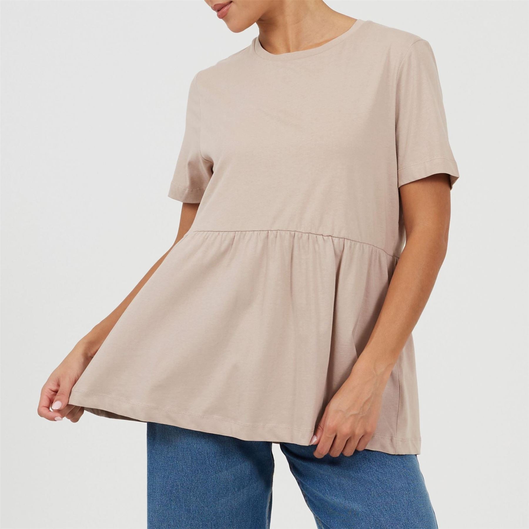 Brave Soul Crew Neck Short Sleeve Swing T-Shirt