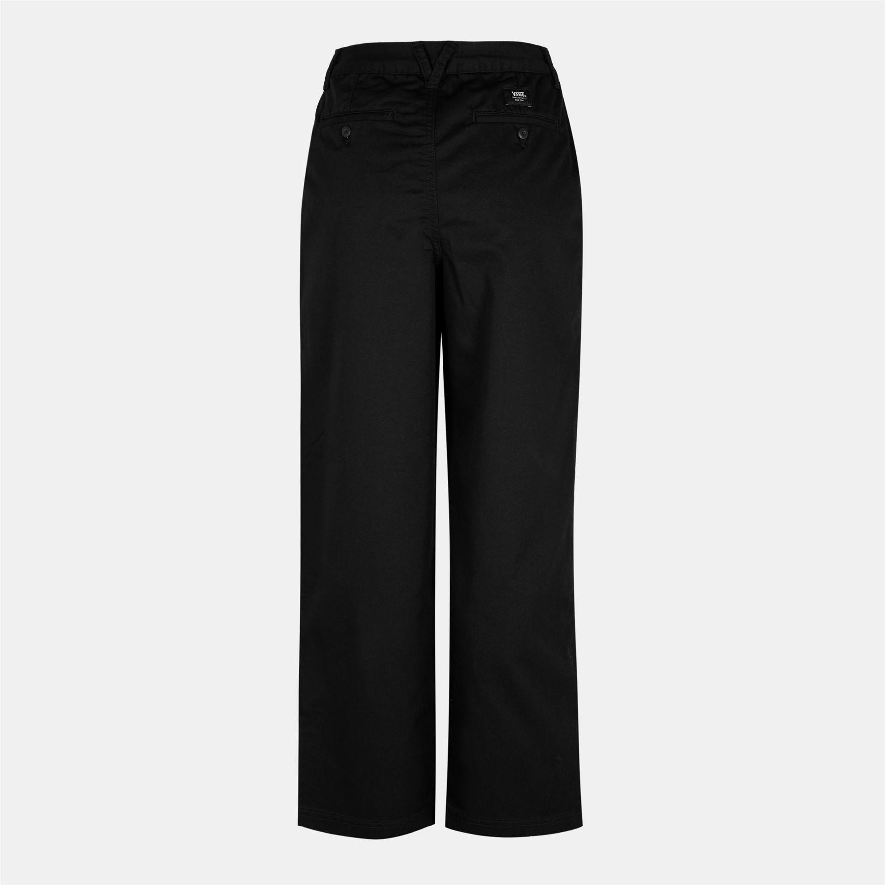 Vans Womens Palmer Wide Leg Chino Pant Black Carpenter Jeans