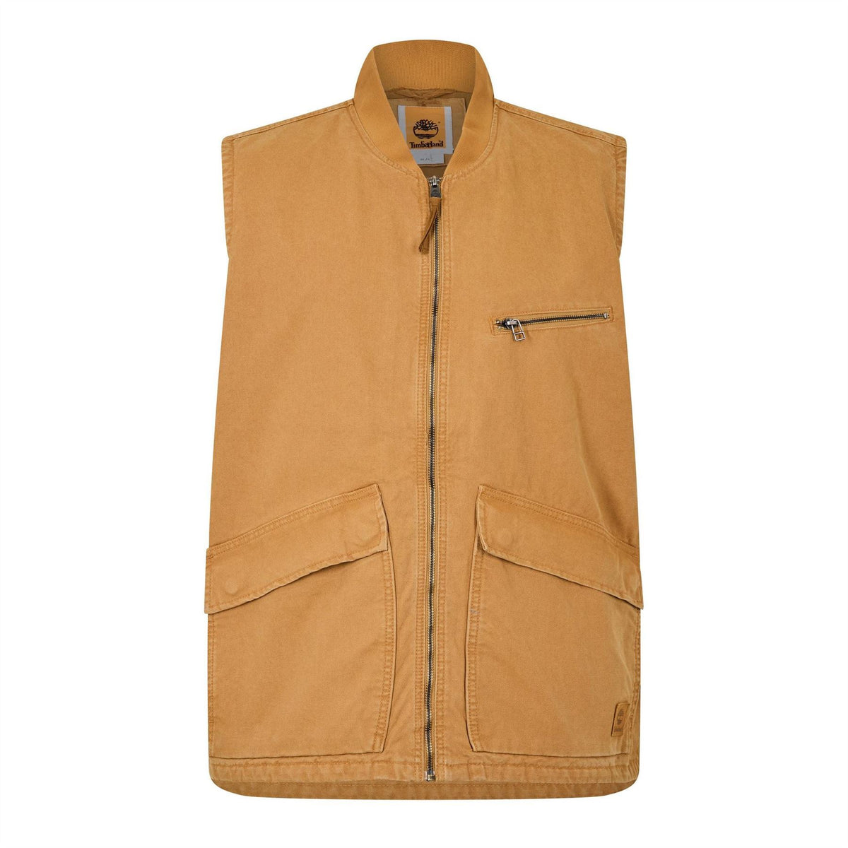 Timberland Wash Patterned Band Collar Gilet