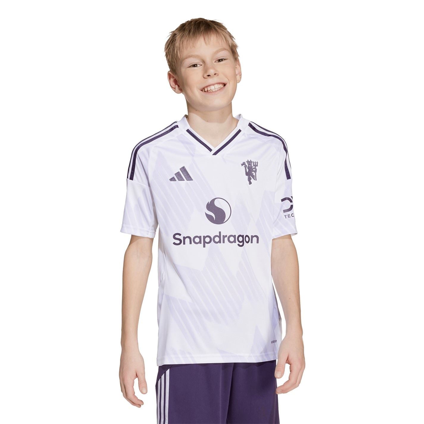 adidas Manchester United Away Football Shirt 2025 2026 Juniors