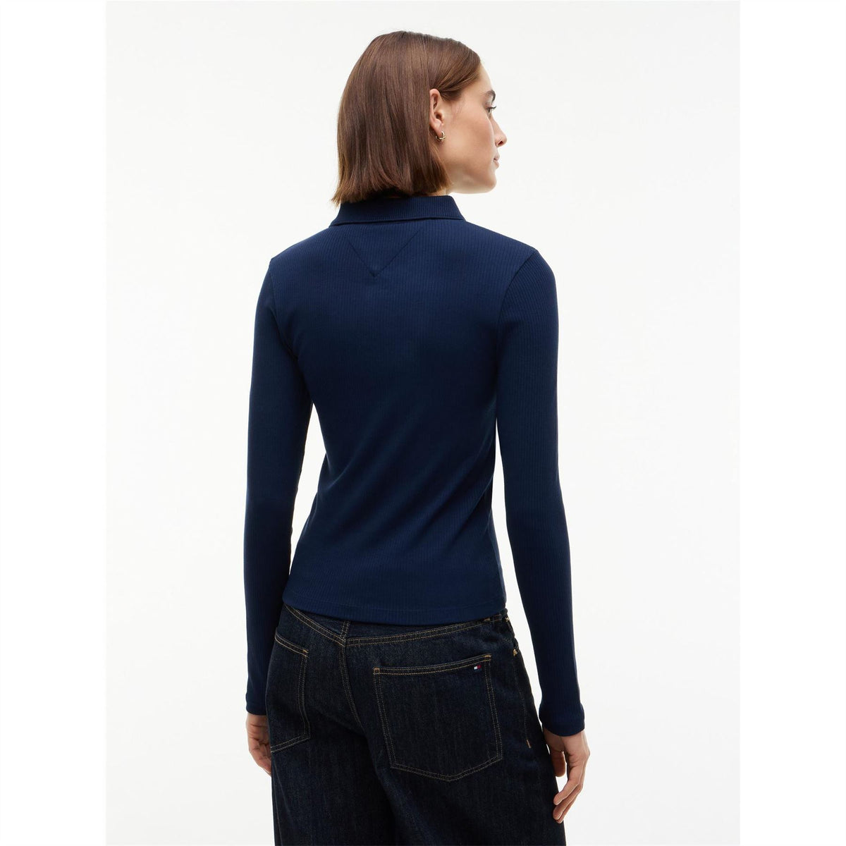 Tommy Hilfiger Rib Long Sleeve Polo Shirt