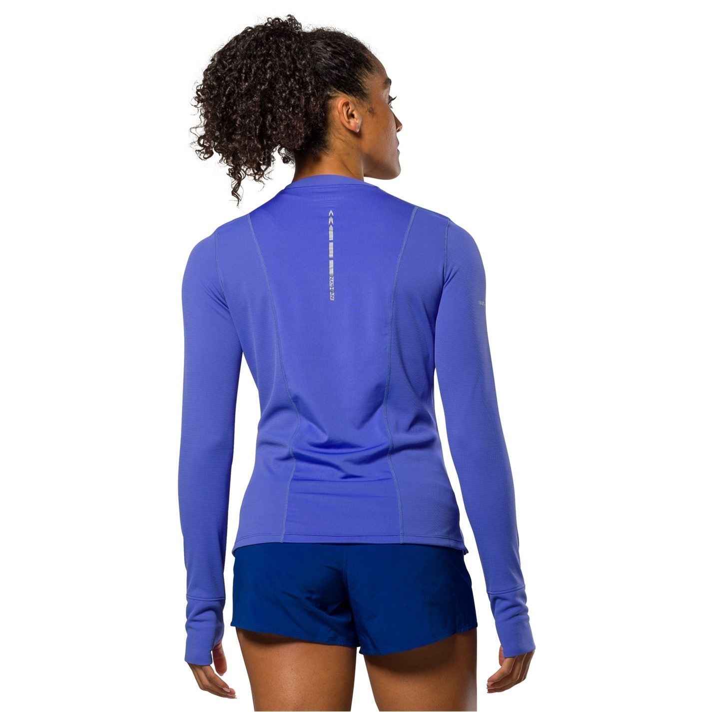 Nathan Rise Slim Fit Reflective Trim Long Sleeve Thumb Hole Tops