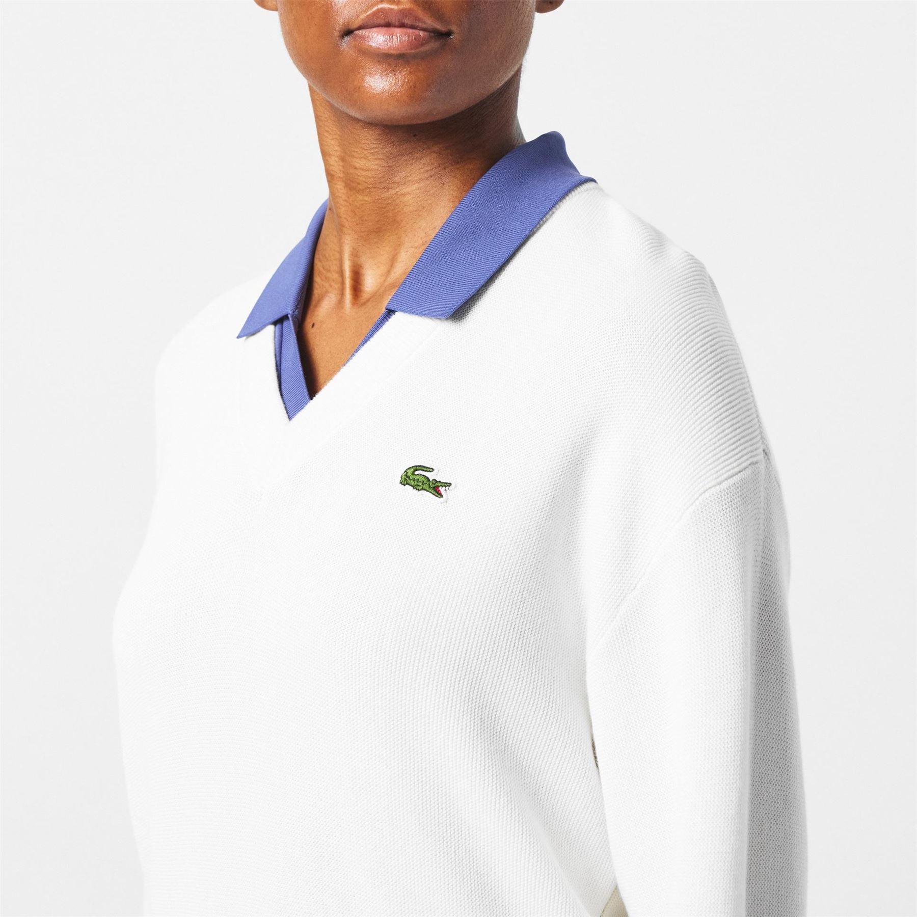 Lacoste V-Neck Regular Fit Long Sleeve Sweater