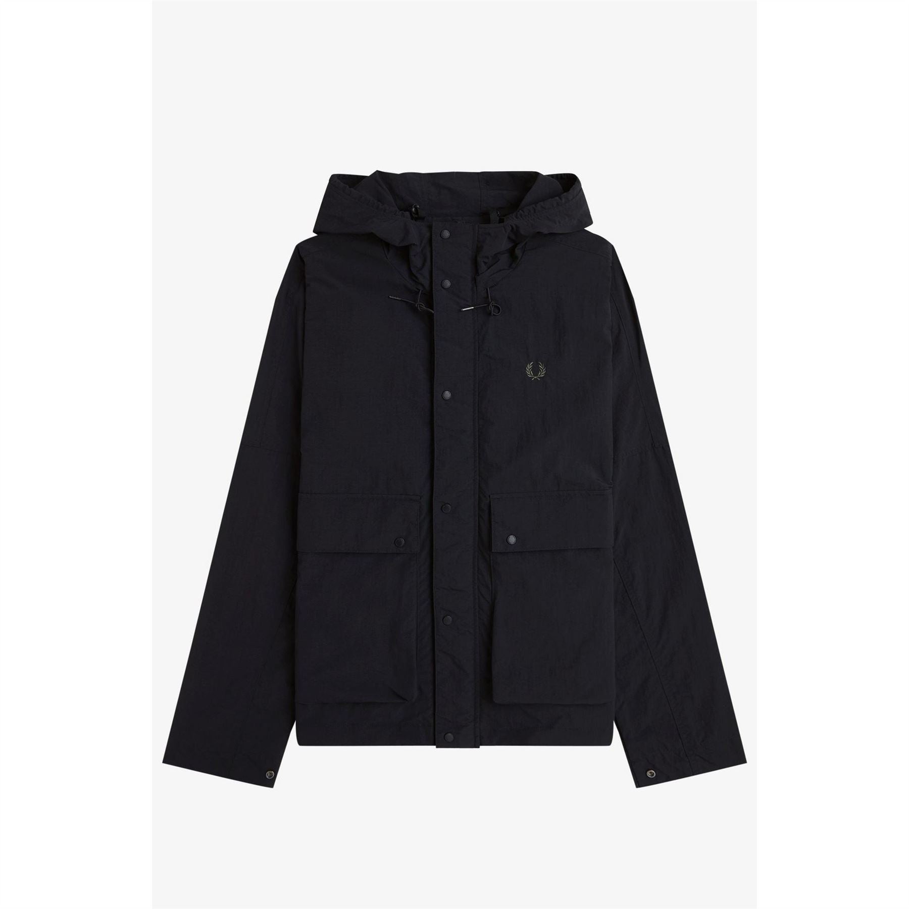 Fred Perry Cropped Ripstop Hooded Long Sleeve Parka