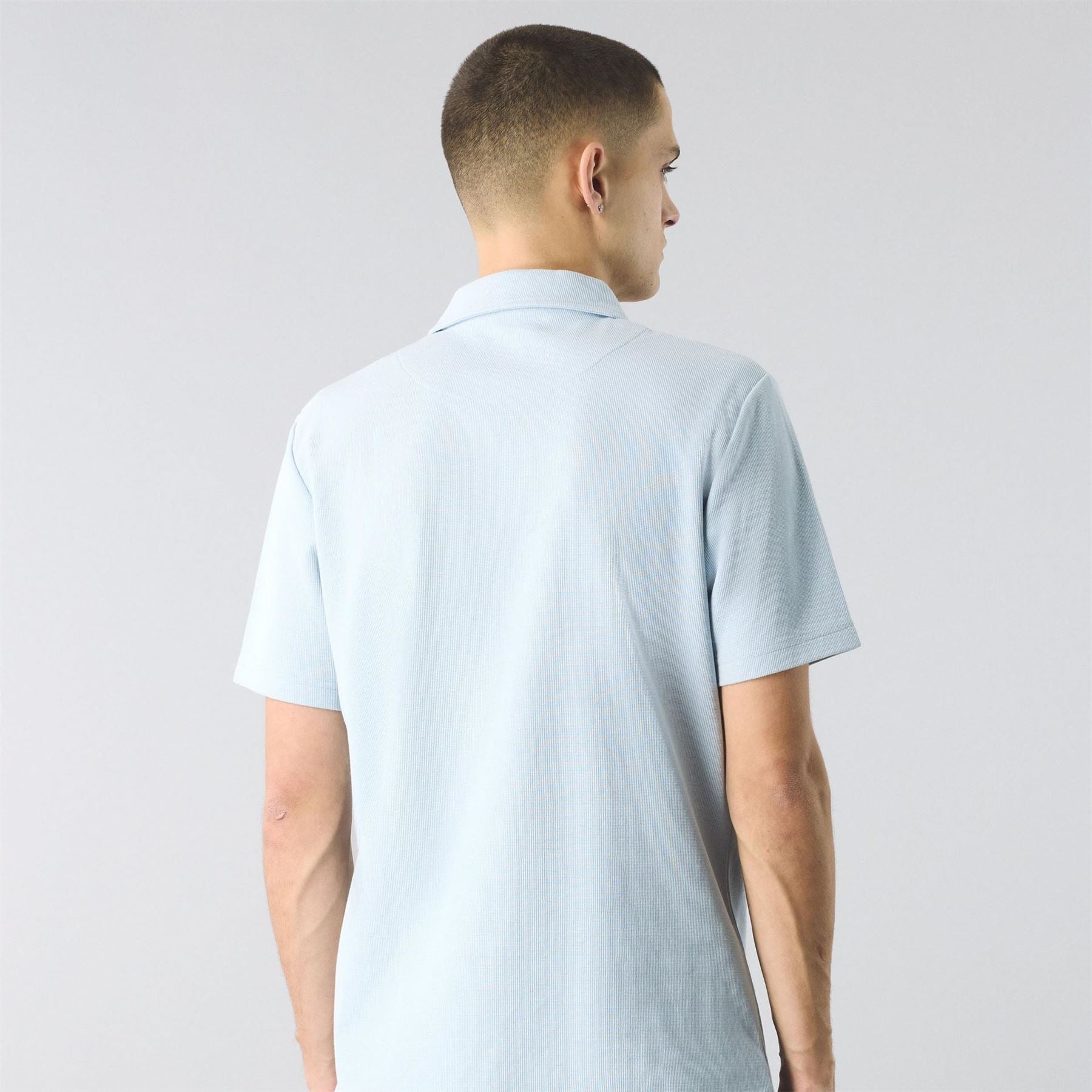 Pretty Green Islington Zipped Short Sleeve Polo Shirt