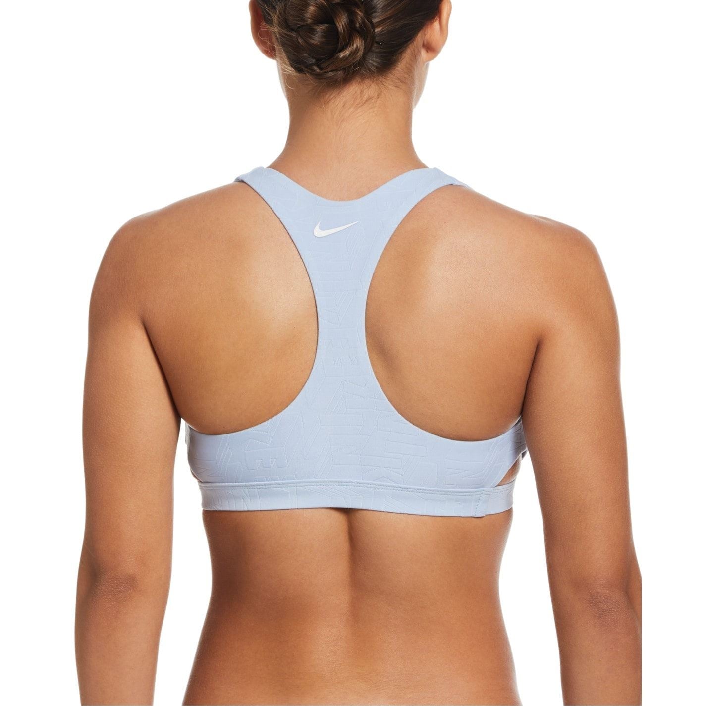 Nike Cut-Out Textured Bikini Top Set