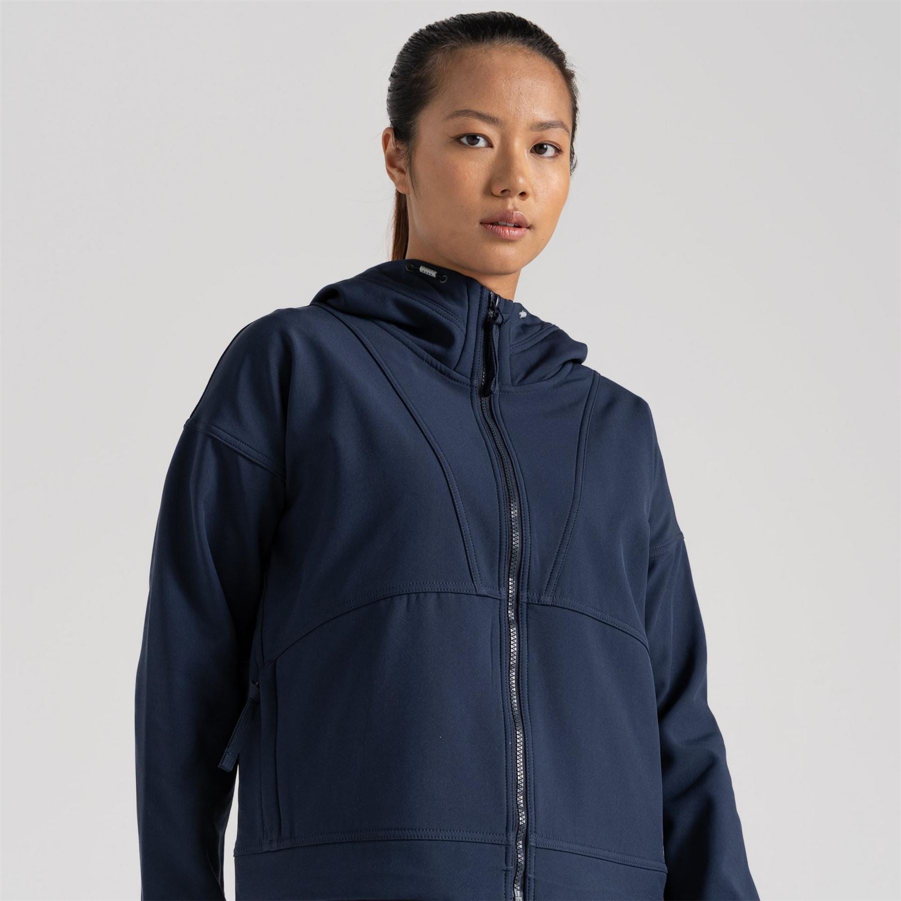 Craghoppers Tyra Hooded Ribbed Cuff Fleece Jacket