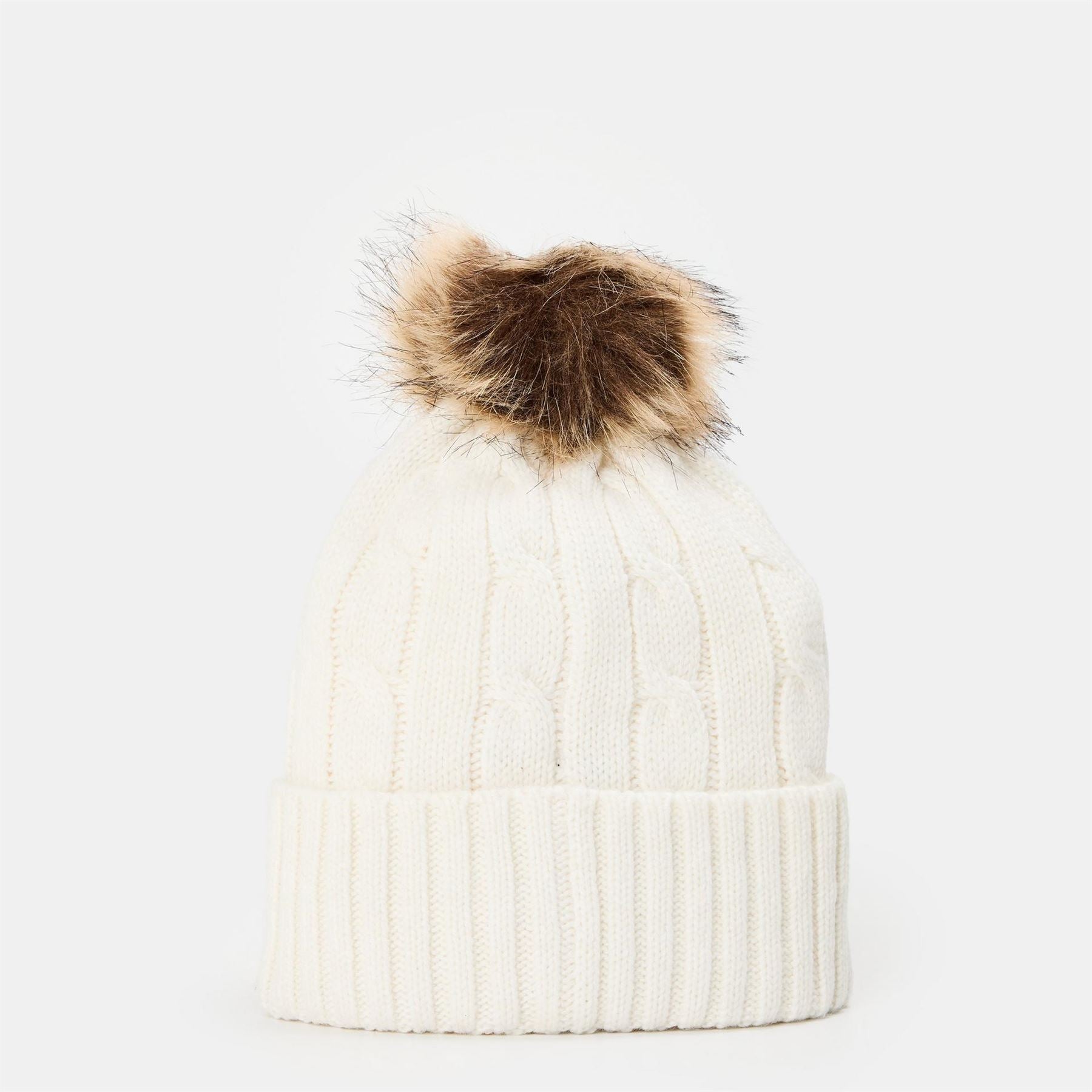 Lauren by Ralph Lauren Pom Cable Knit Beanie