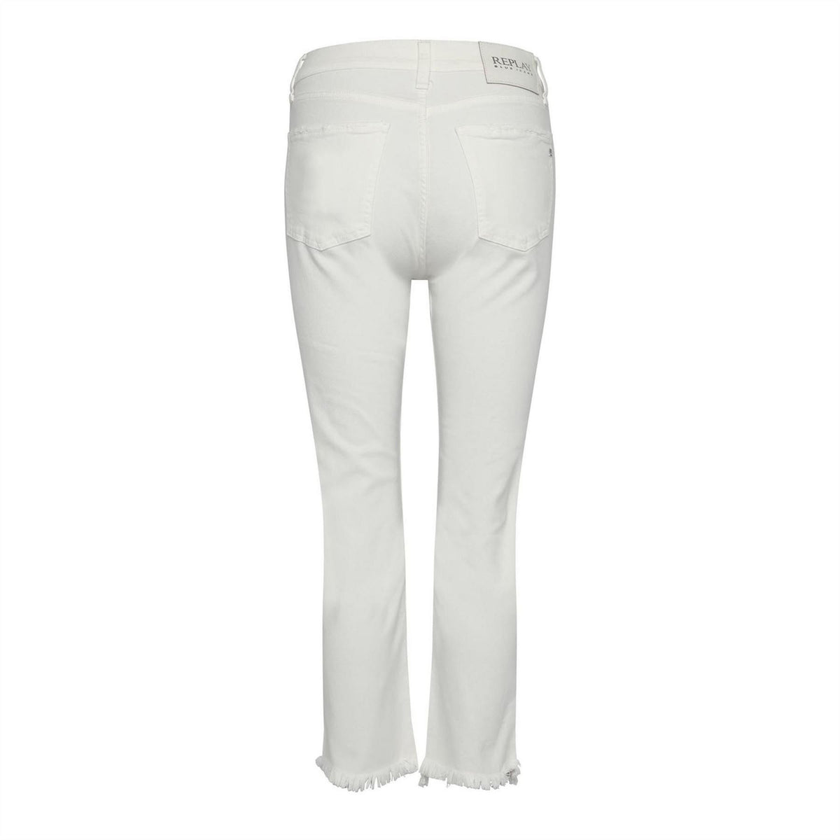 Replay Straight Fit Cropped Jeans