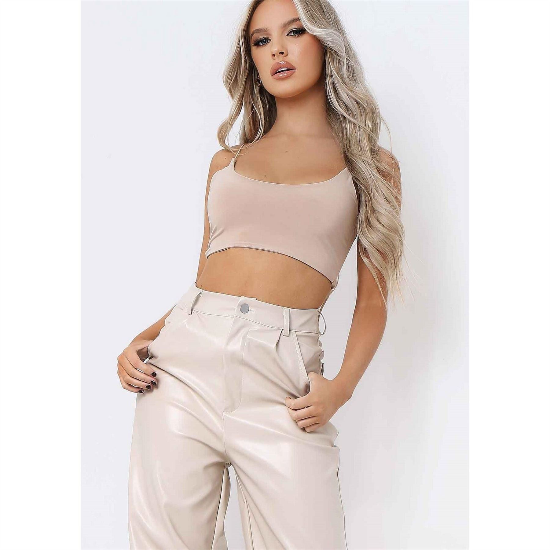 Missy Empire Round Scoop Neck Strappy Bralet