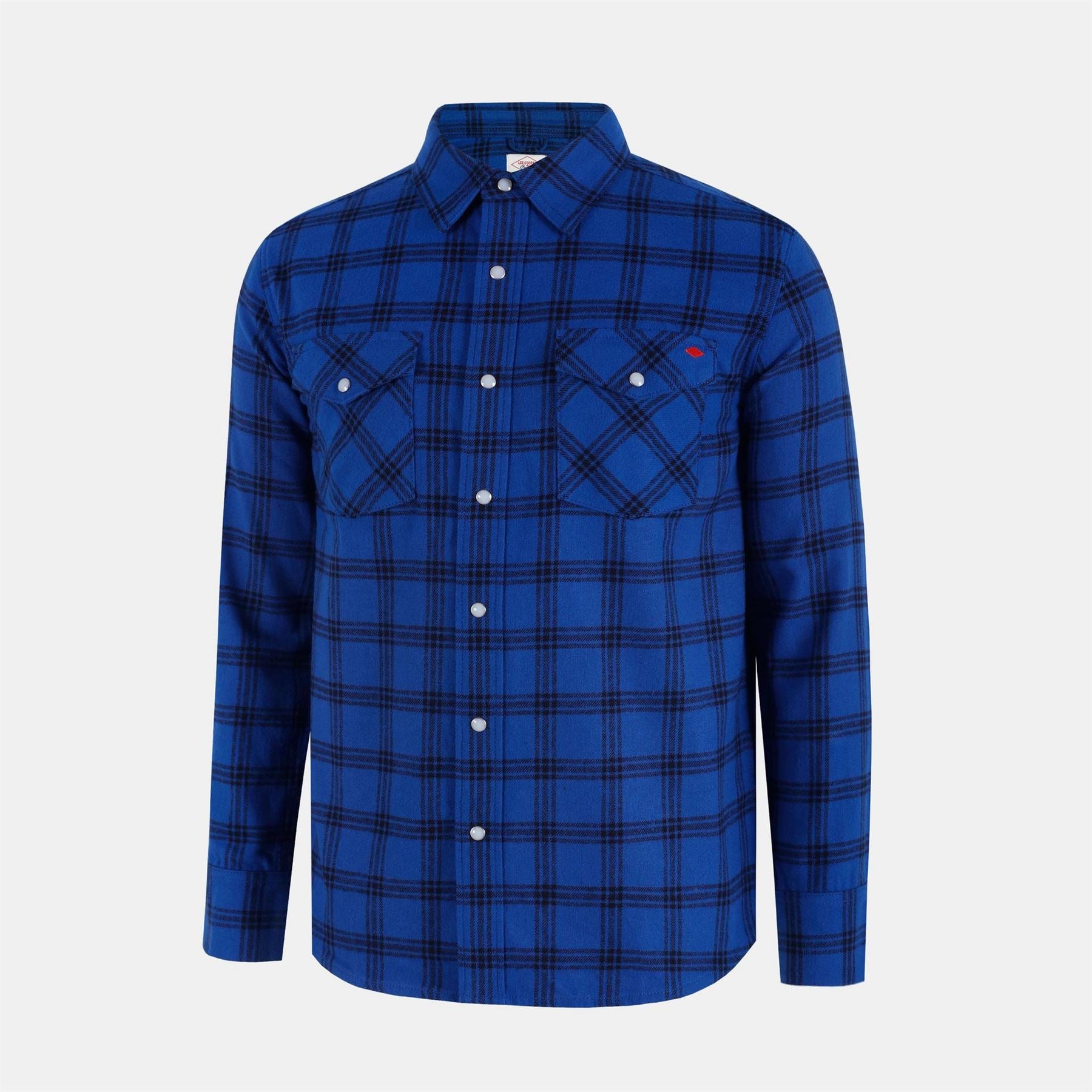 Lee Cooper Collared Neck Long Sleeve Check Shirt