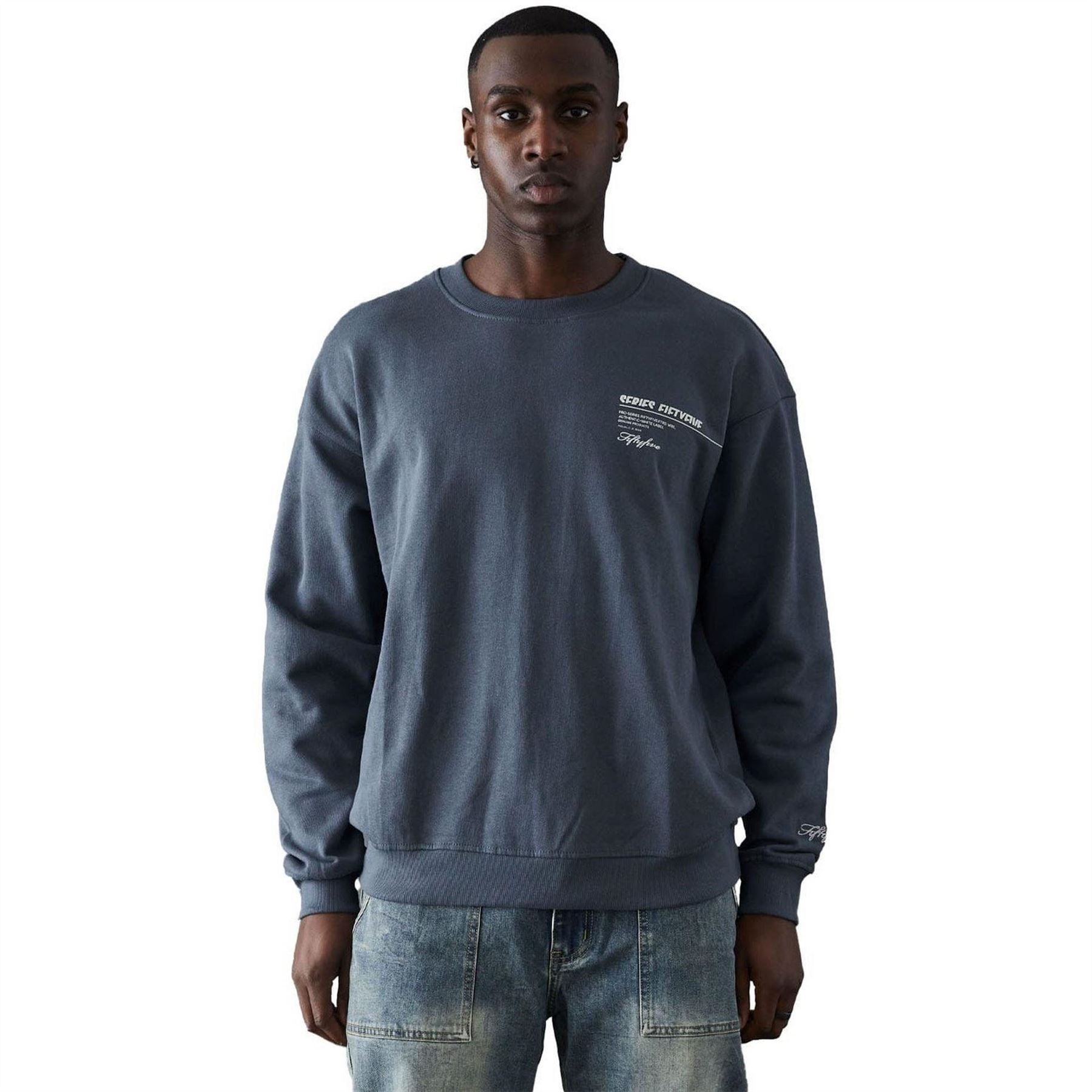 Series 55 Front Back Logo Crewneck Sweatshirt