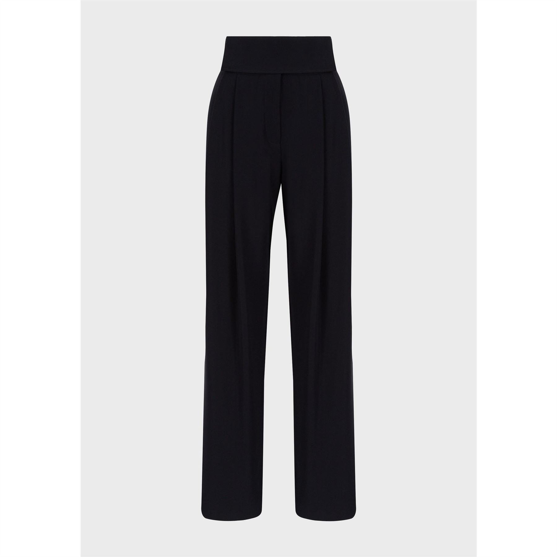 Emporio Armani More Self Love Slogan Wide Leg Trousers
