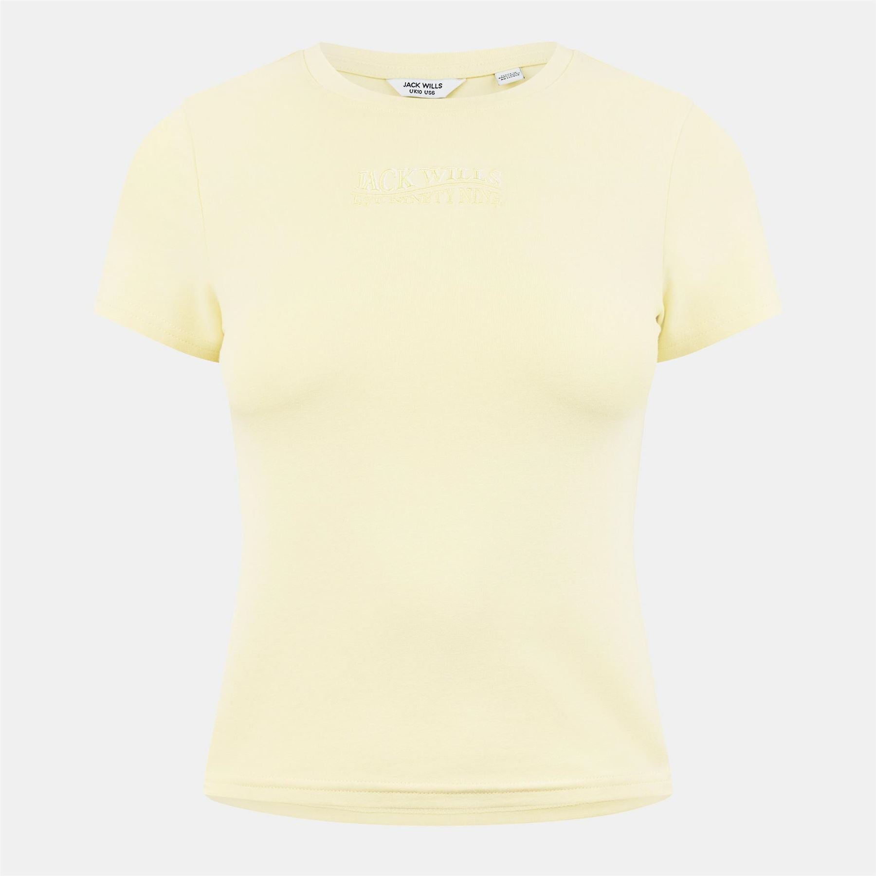 Jack Wills Graphic Cropped Slim Fit T-Shirt
