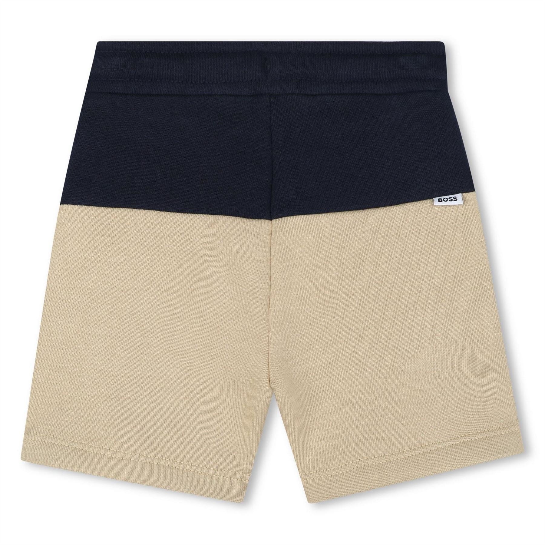 Boss Col Black Colour Block Design Shorts