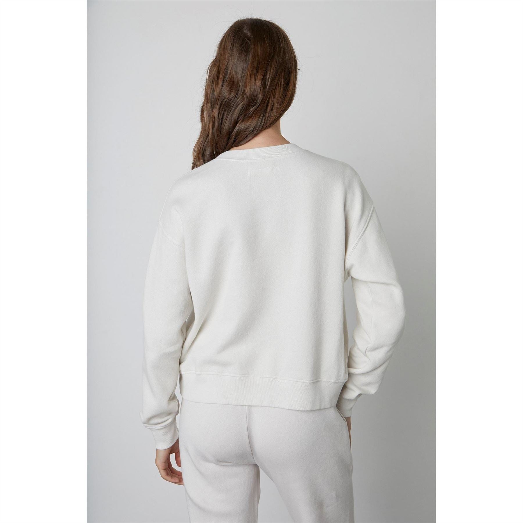 Velvet by Graham and Spencer Corefleece Relaxed Fit Drop Shoulder Long Sleeve Sweatshirt