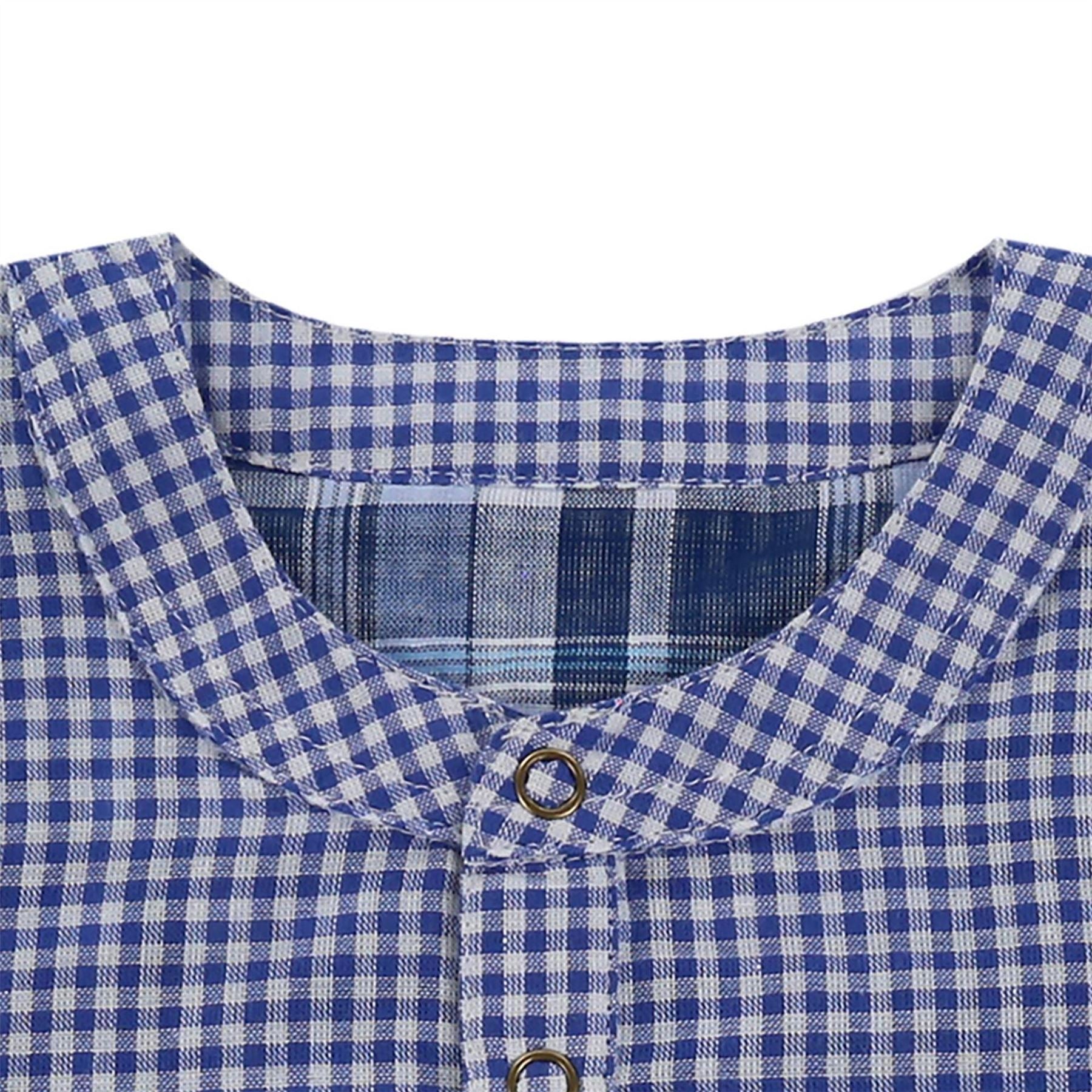 Lilly and Sid Reversible Cheque Short Sleeve Shirt