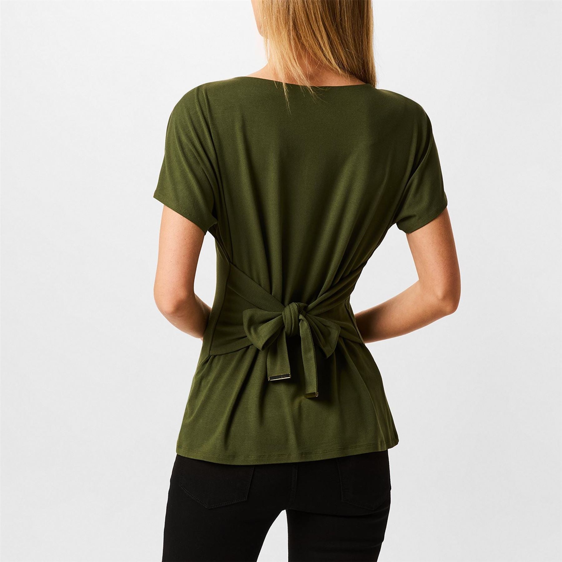 Biba Tie Front Top