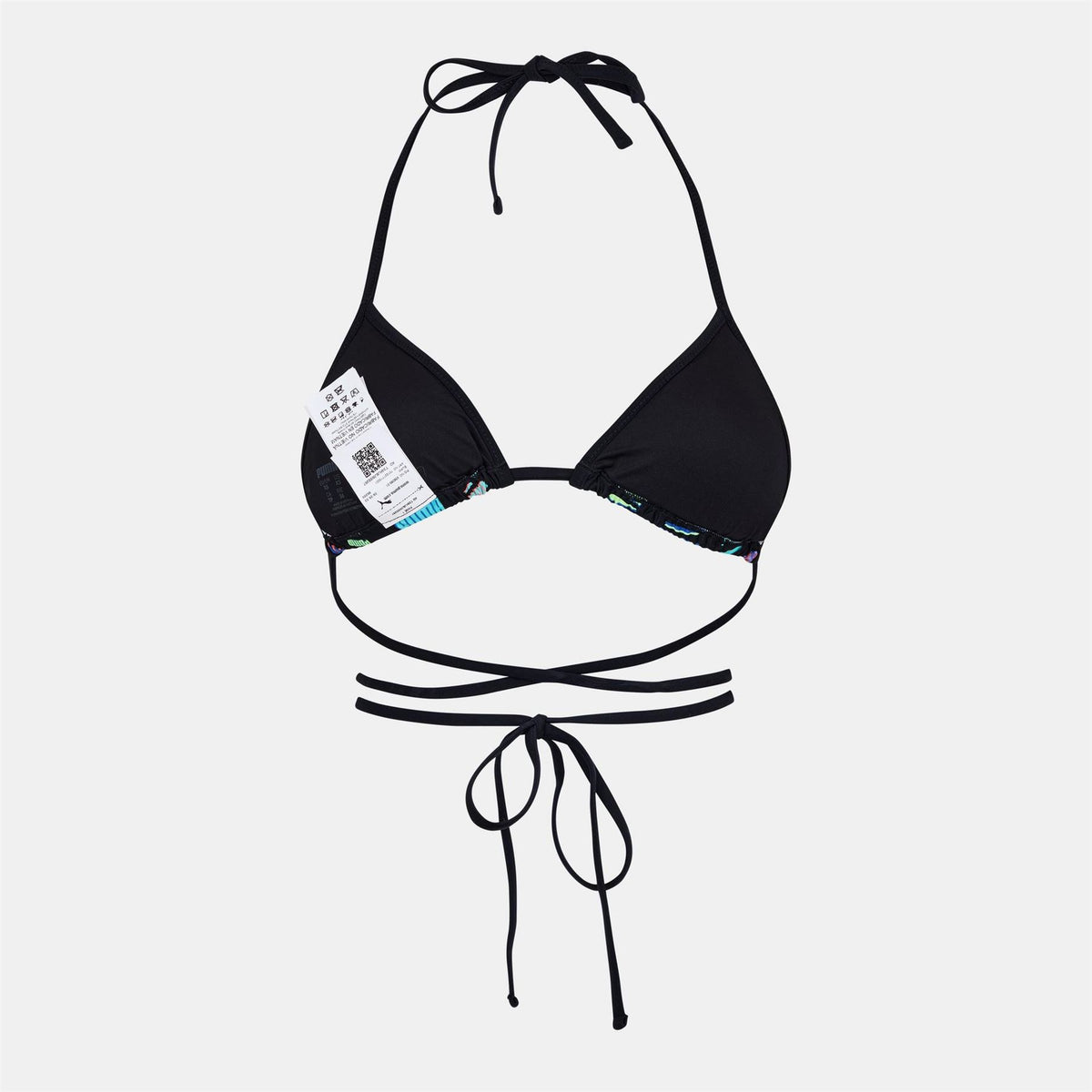 Puma Swim Wrap Tri Lettering Logo Print Bikini