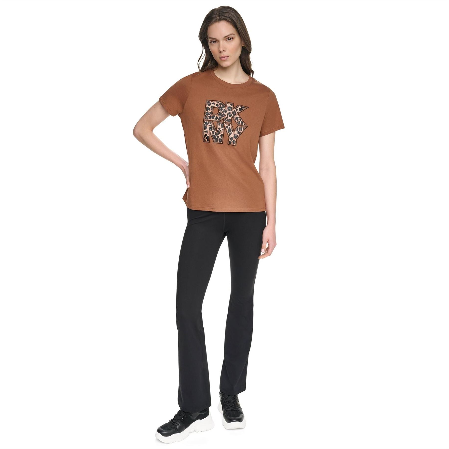 DKNY Leopard Logo T Ld64