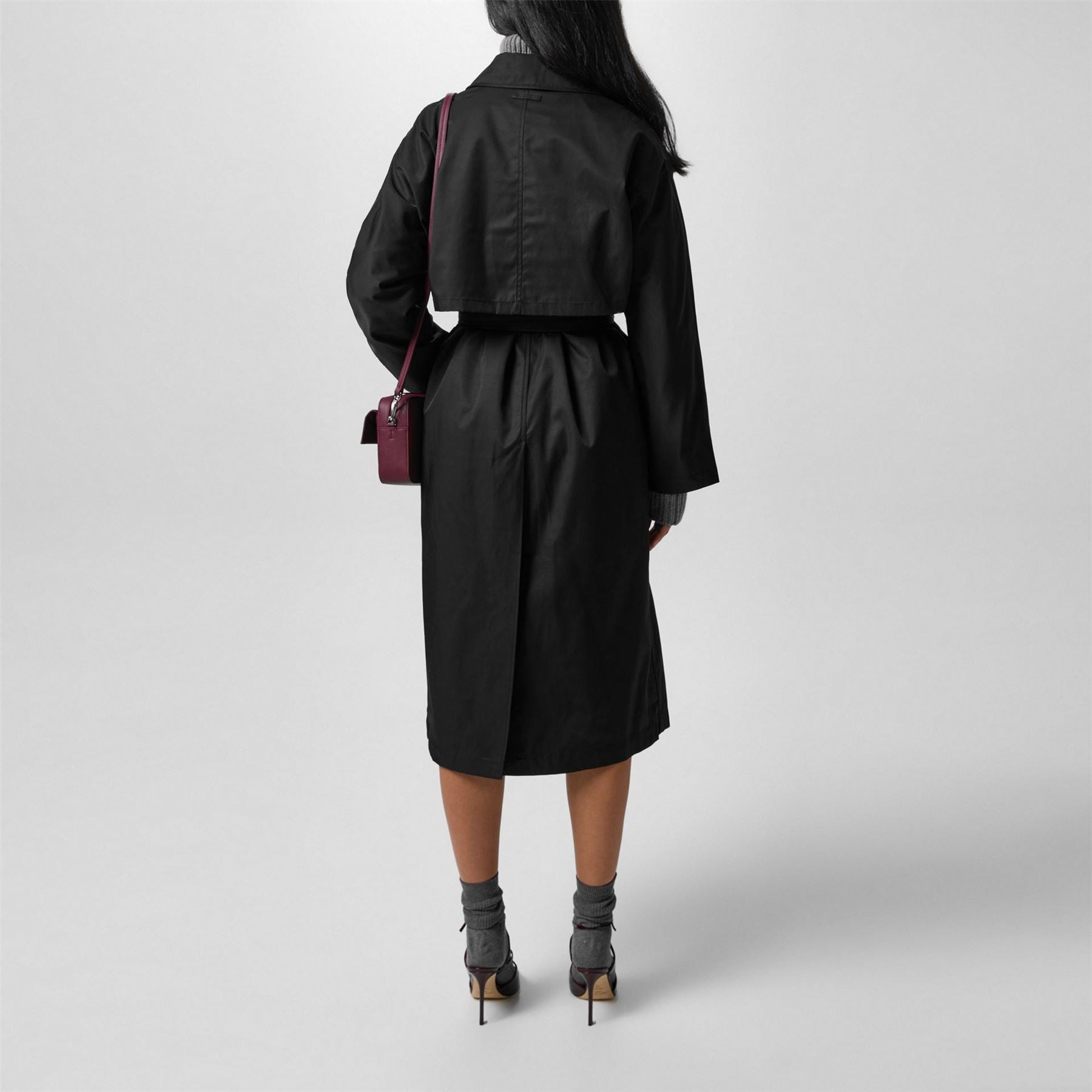 Calvin Klein Long Sleeve Cotton Trench Coat