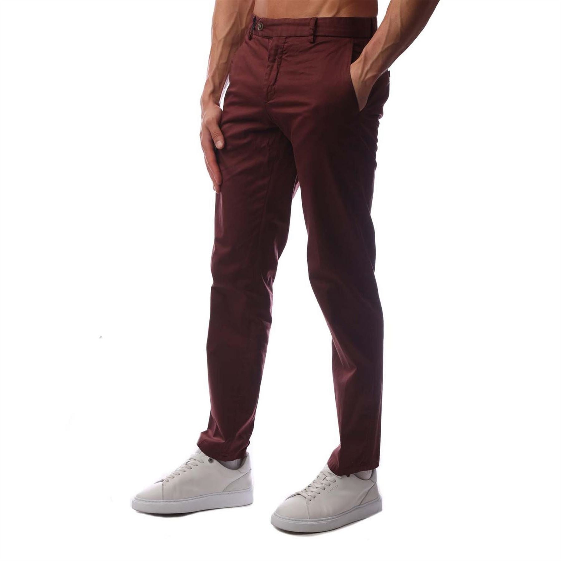 Boss T Gee Solid Patterned Straight Trousers