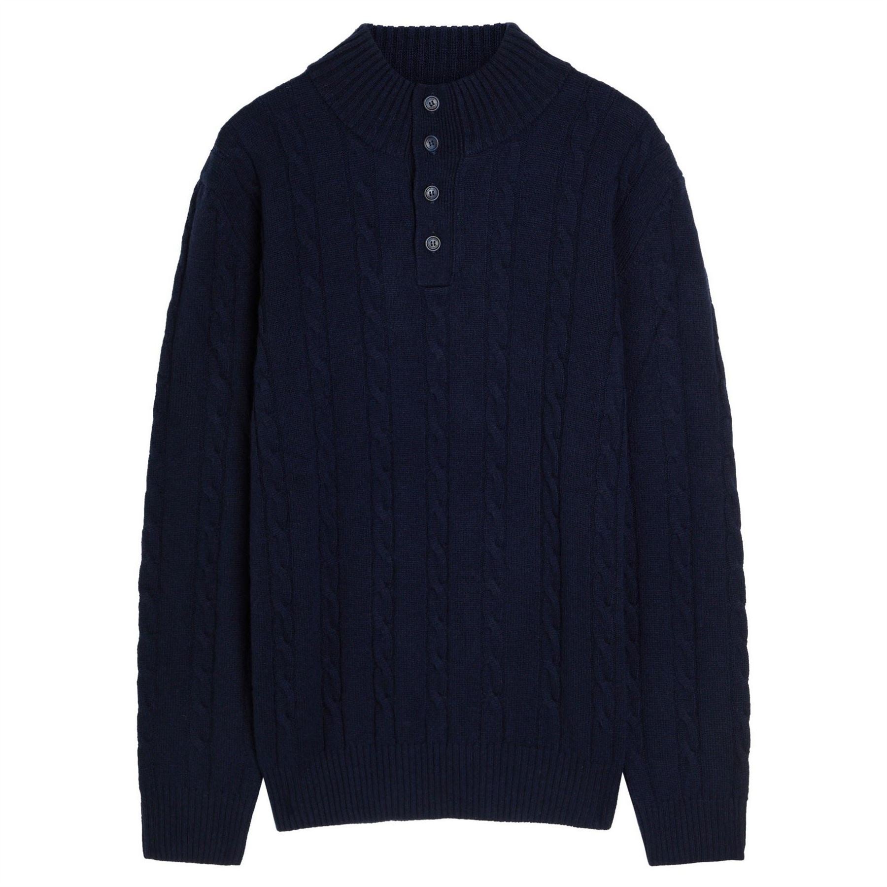 Aurelien Cable Button Knit