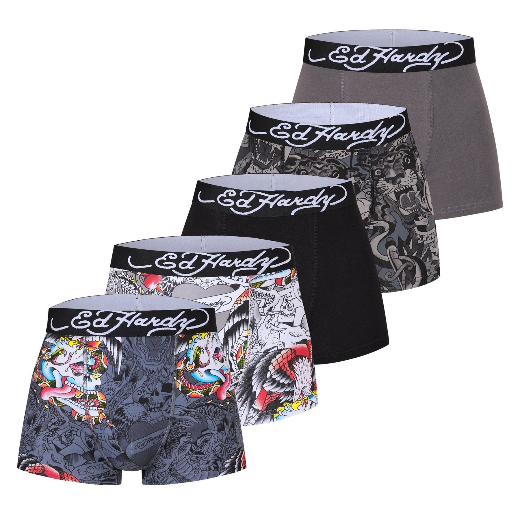 Ed Hardy 5 Pack Boxers