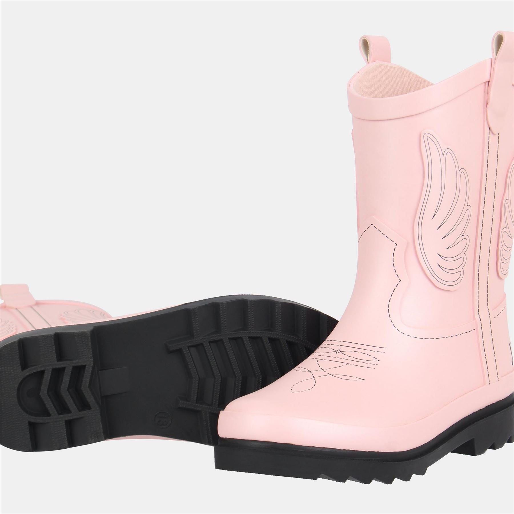 Jack Wills Cowboy Wellington Boots with Lug Sole