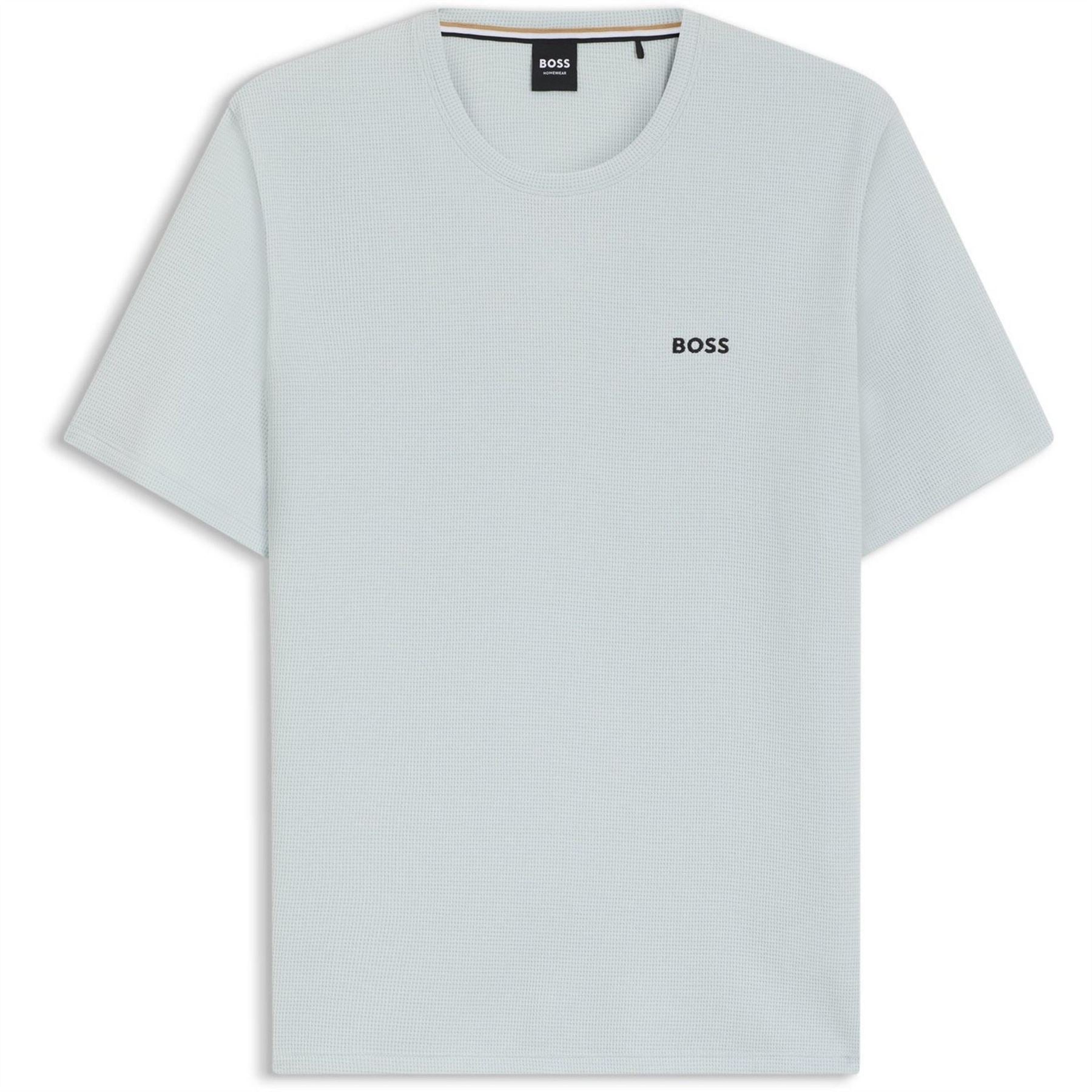 Boss BOSS Bodywear Waffle T Shirt with Structured Design