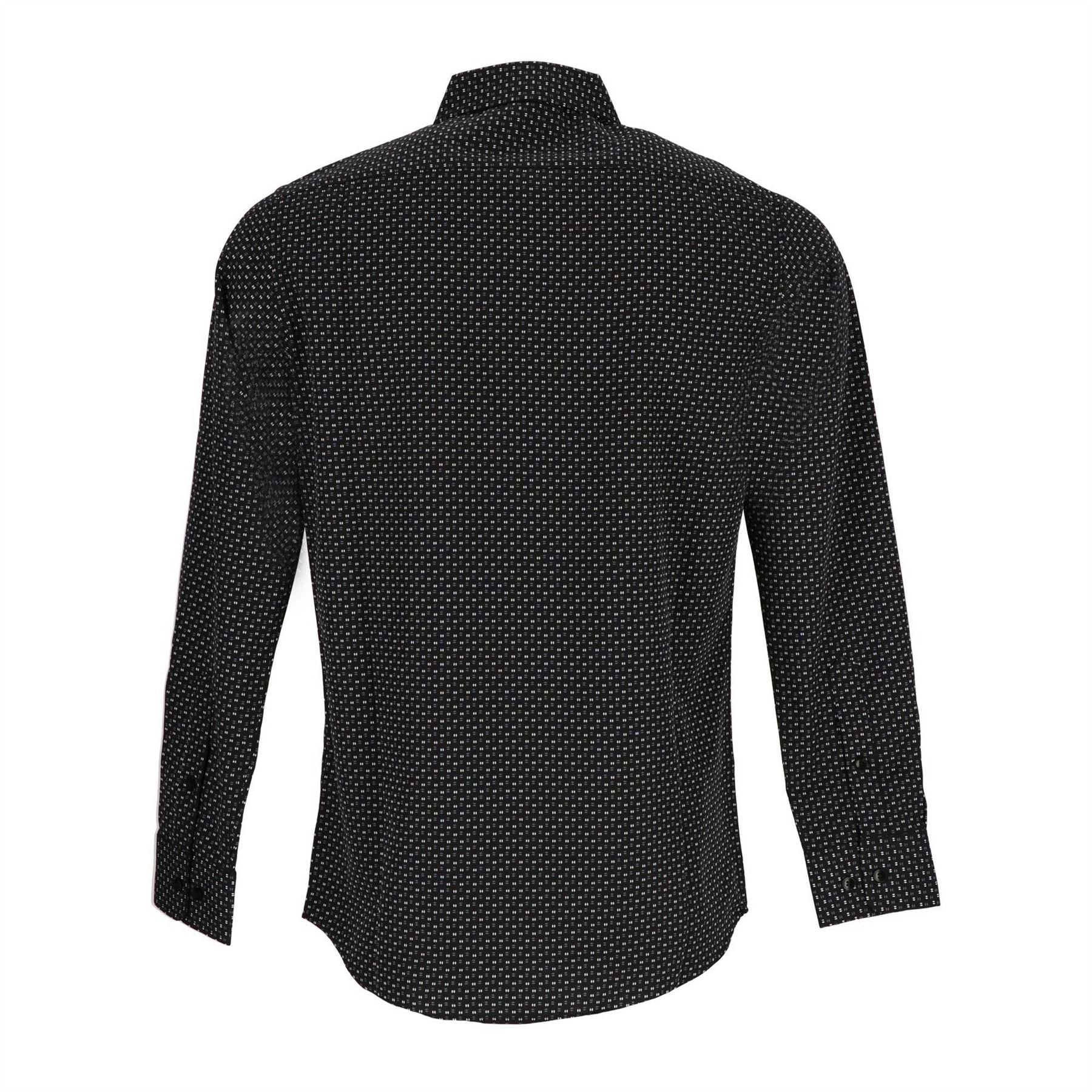 Scotch and Soda Pattern Collared Neck Long Sleeve Shirt
