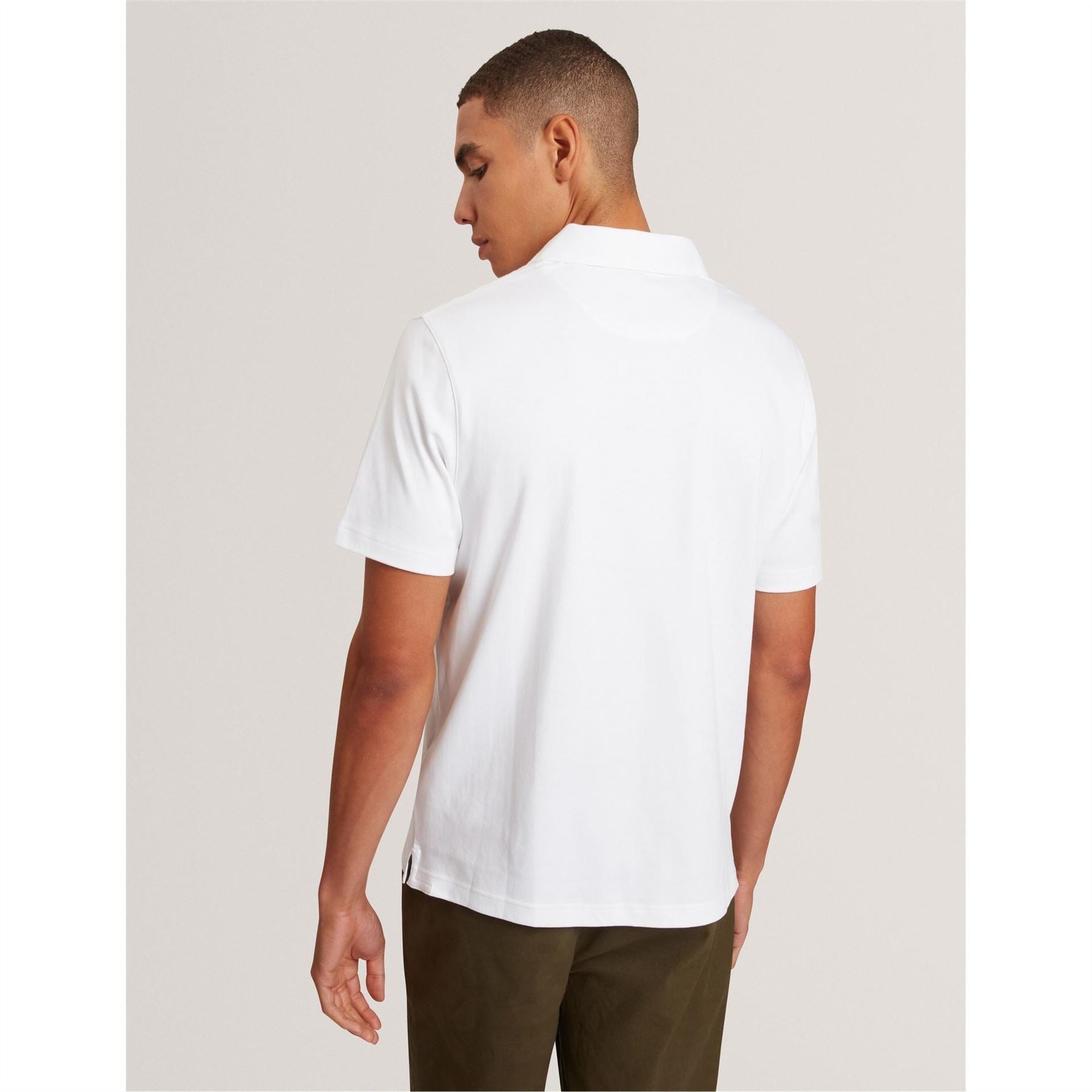 Ted Baker Mercerised Collared Neck Short Sleeve Polo Shirt
