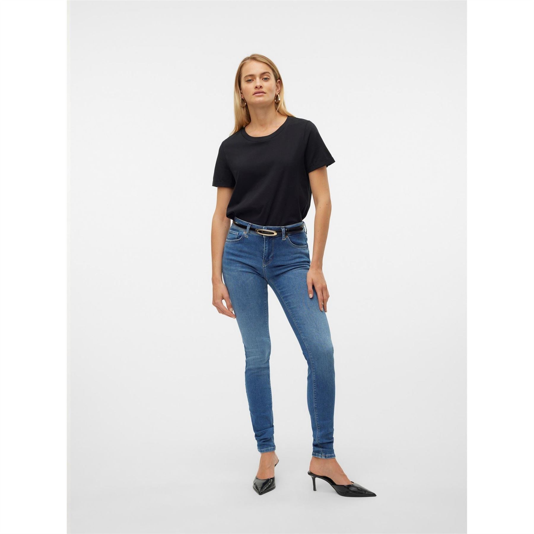 Vero Moda Regular Fit Crew Neck T-Shirt