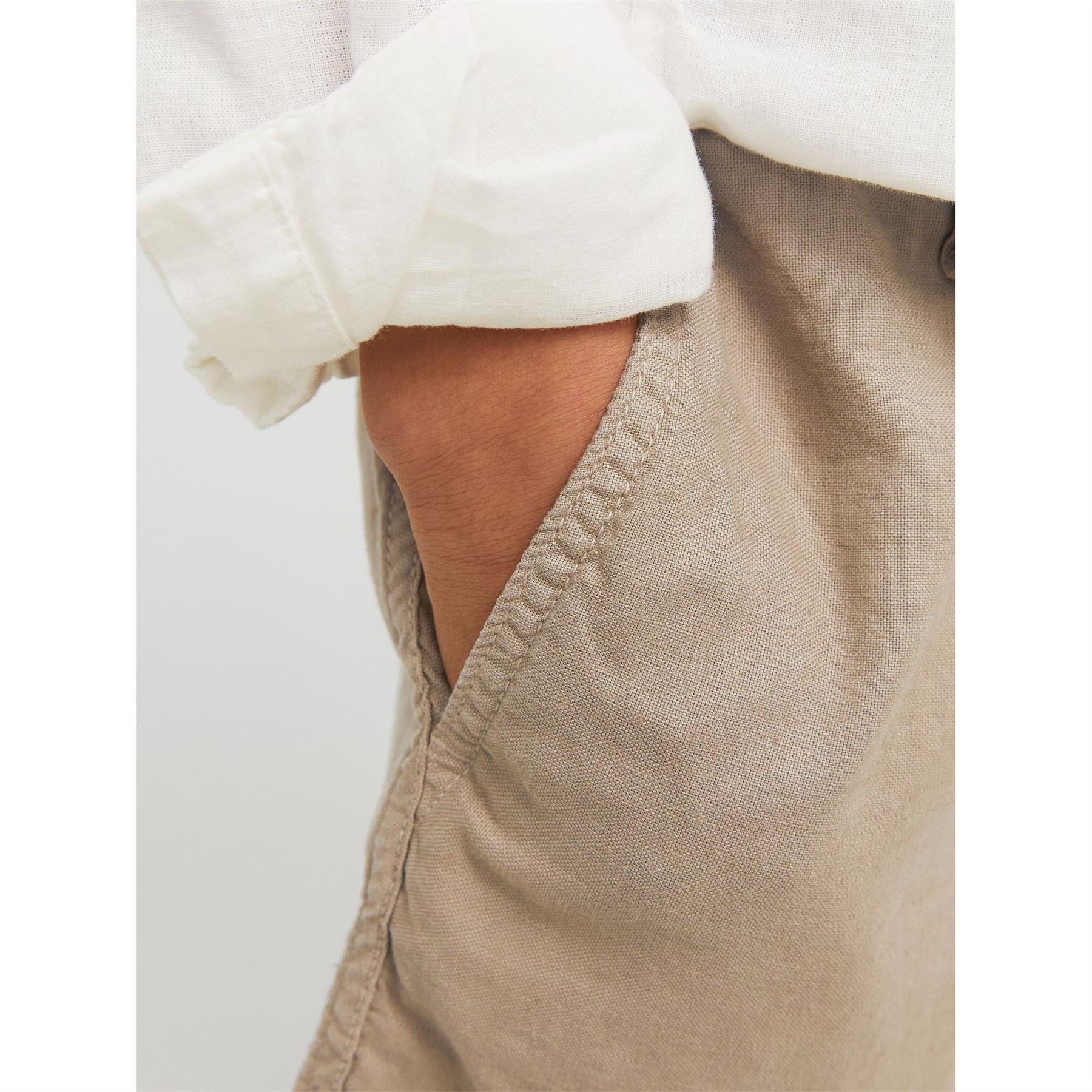 Jack and Jones Linen Woven Tracksuit Shorts